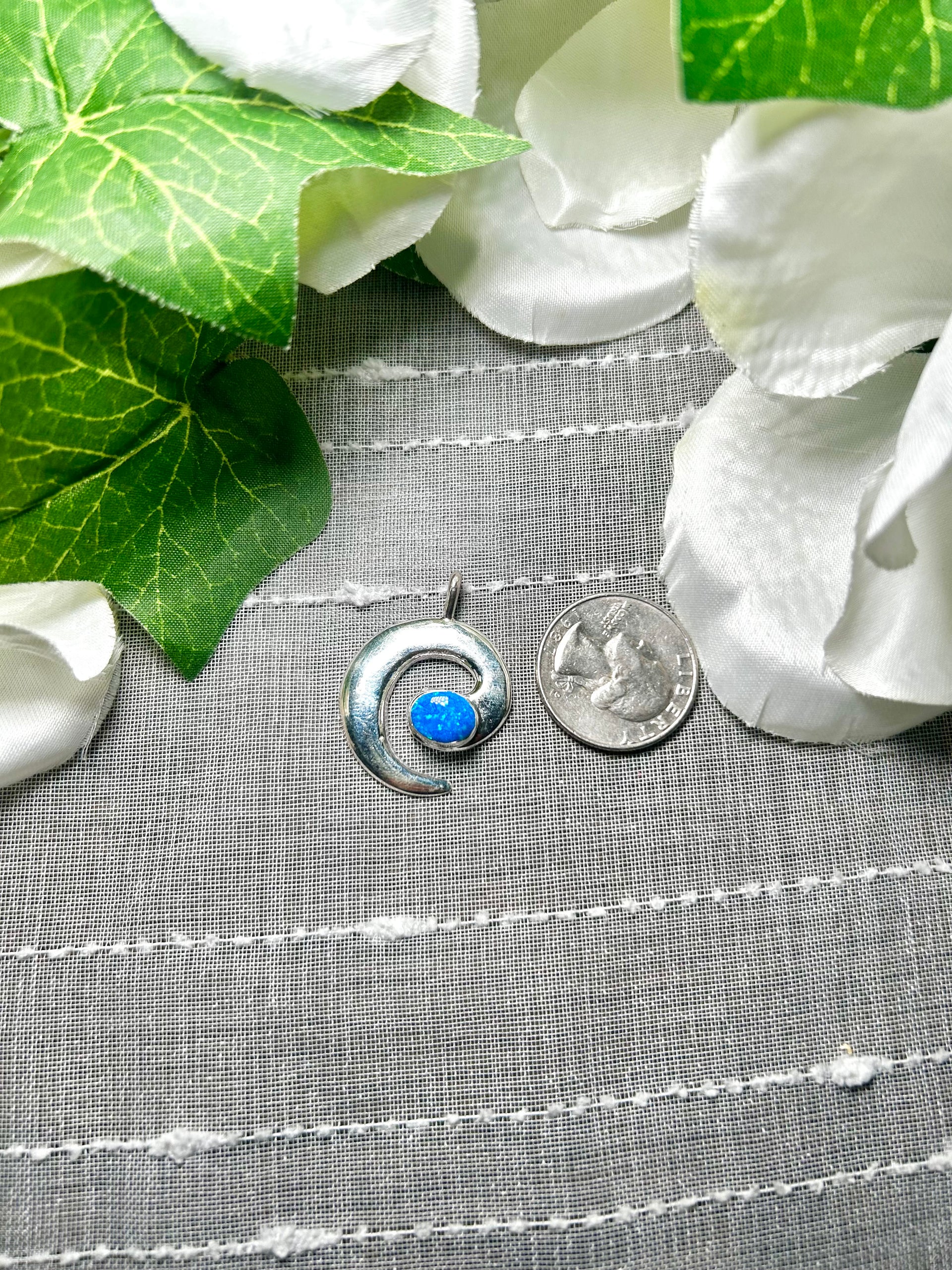 Joe Martinez Opal & Sterling Silver Pendant