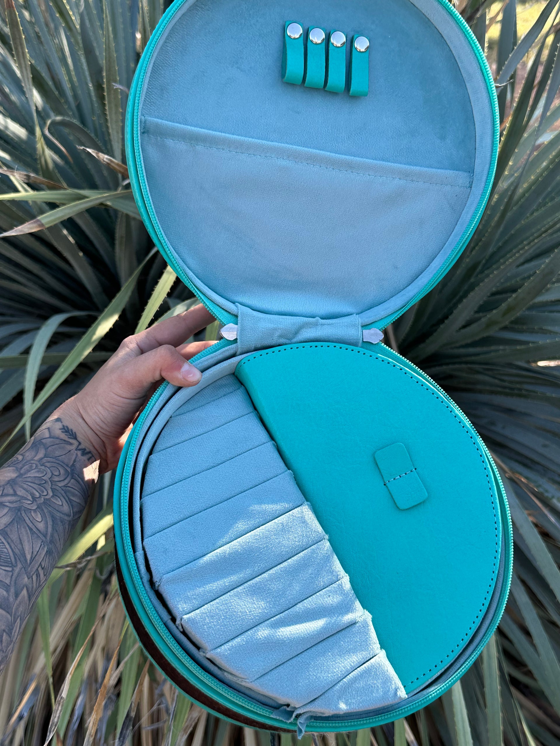 Genuine Leather & Cowhide Jewelry Box