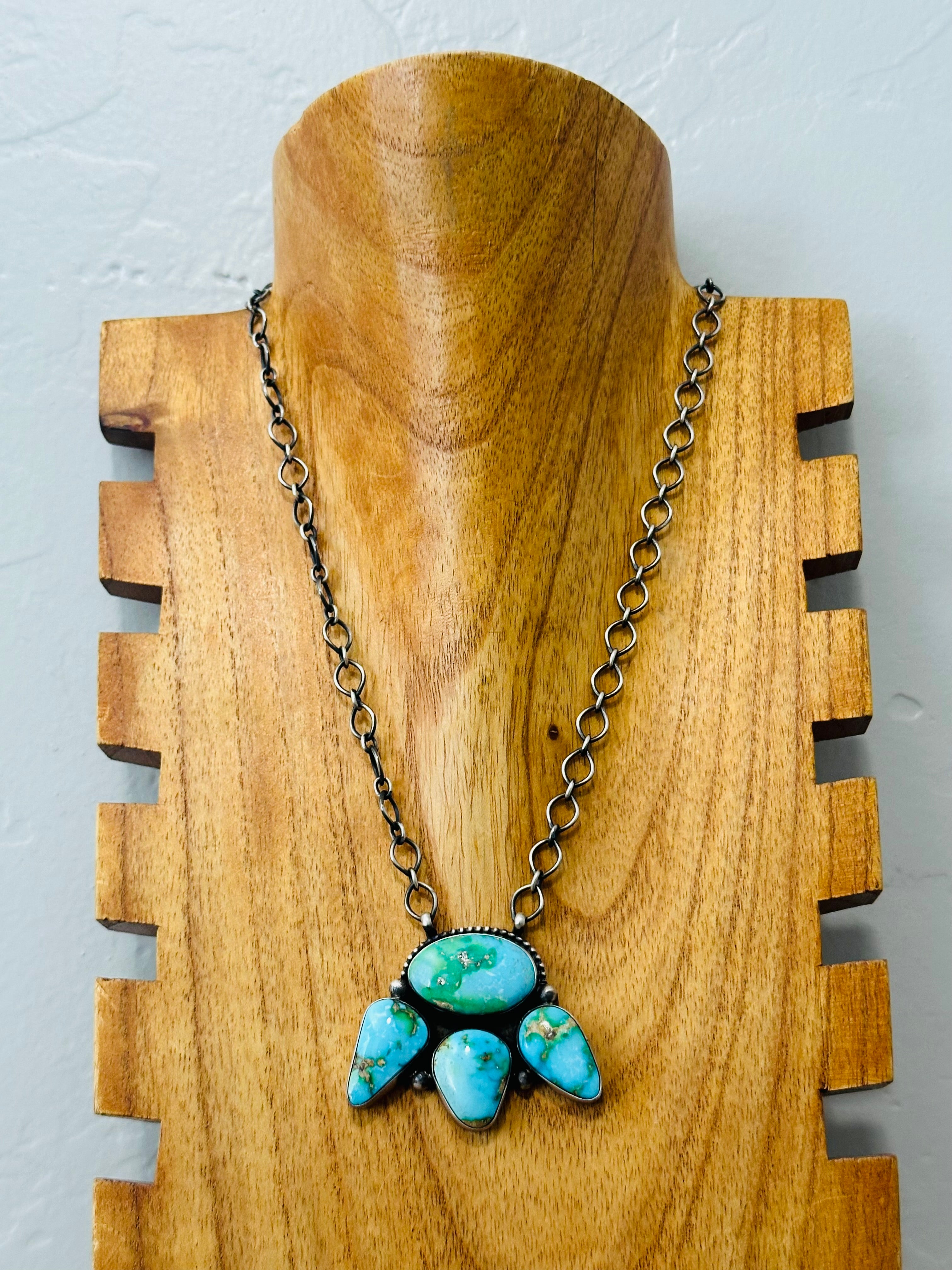 Paul Livingston Sonoran Mountain Turquoise & Sterling Silver Necklace