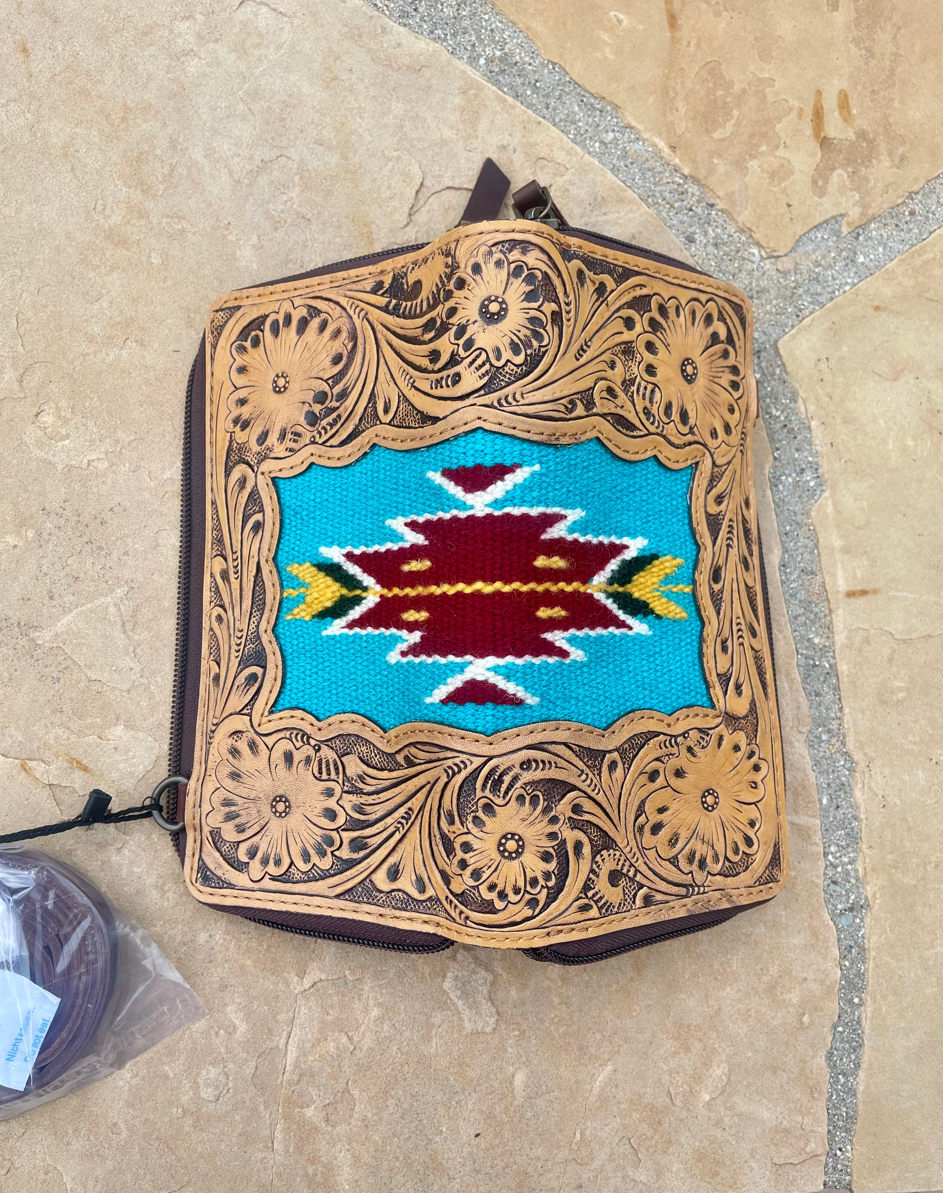 Genuine Tooled Leather Wallet/Purse