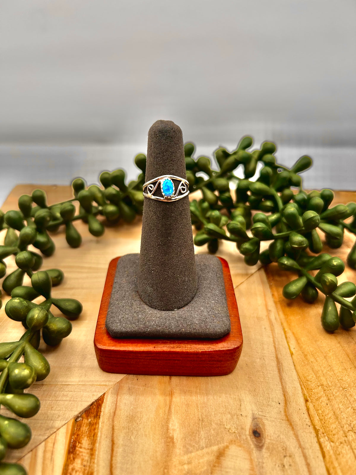 Judy Lincoln Opal & Sterling Silver Ring