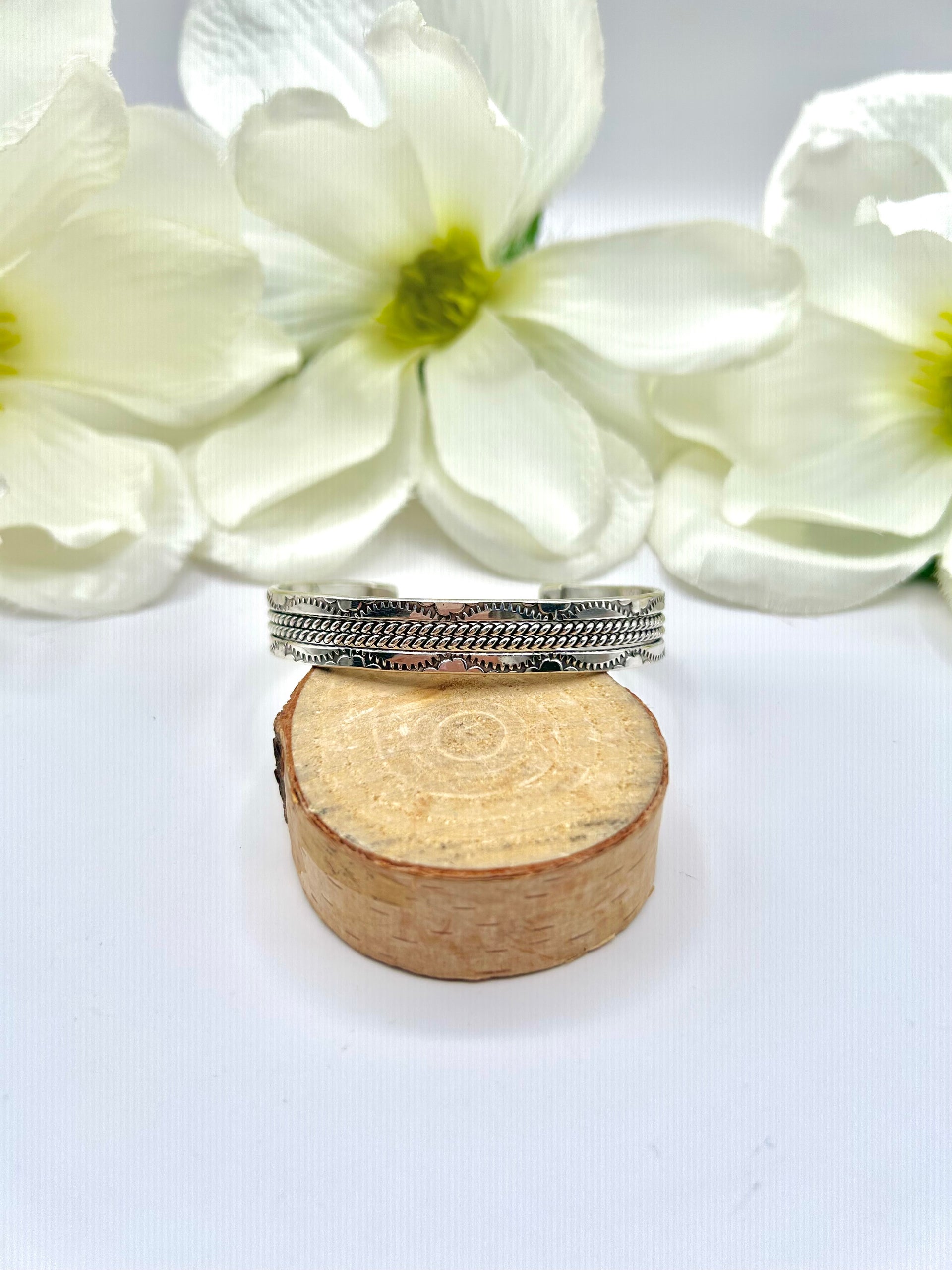 Navajo Made Sterling Silver Cuff Bracelet