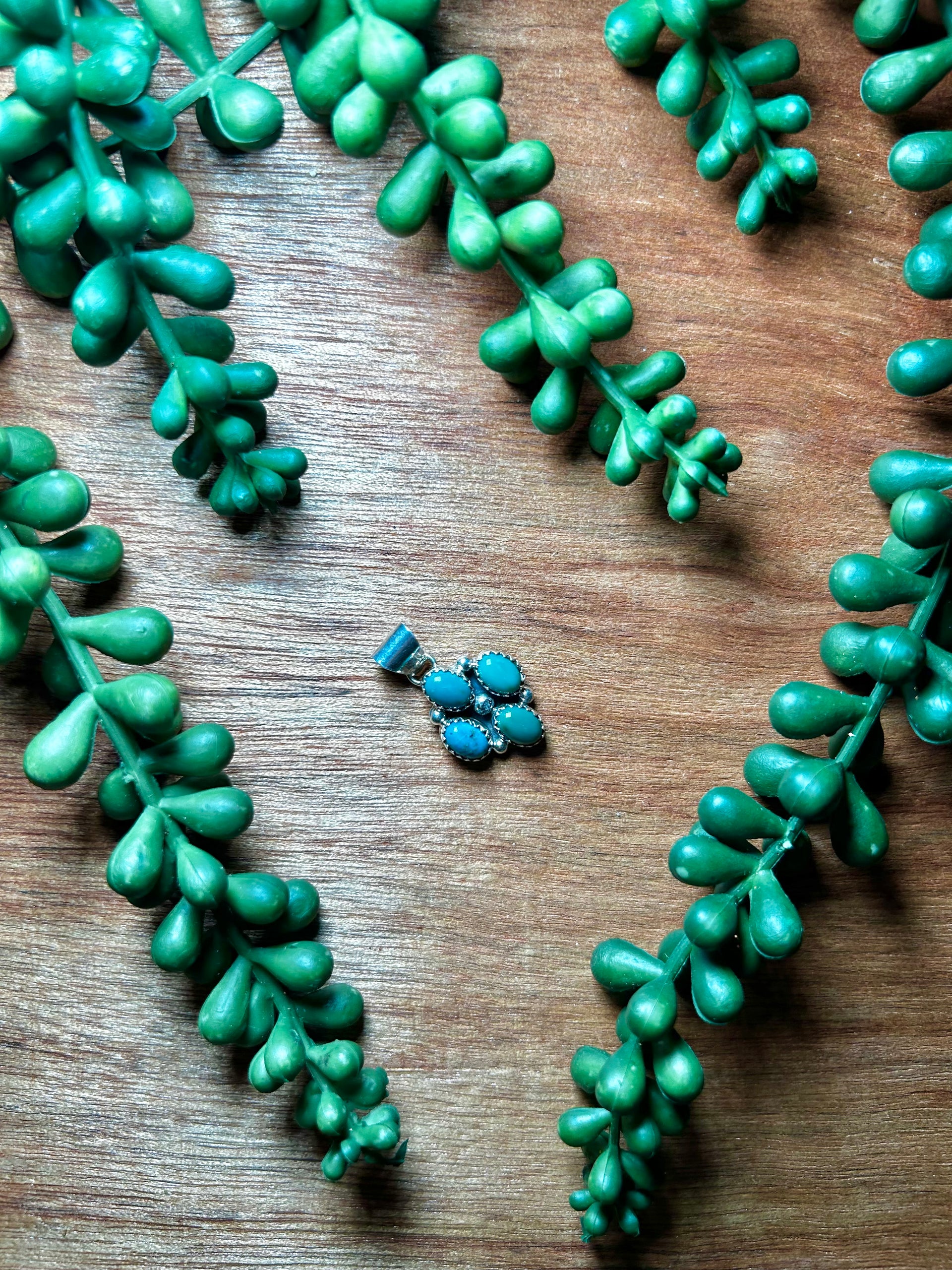 Pearline Spencer Kingman Turquoise & Sterling Silver Pendant