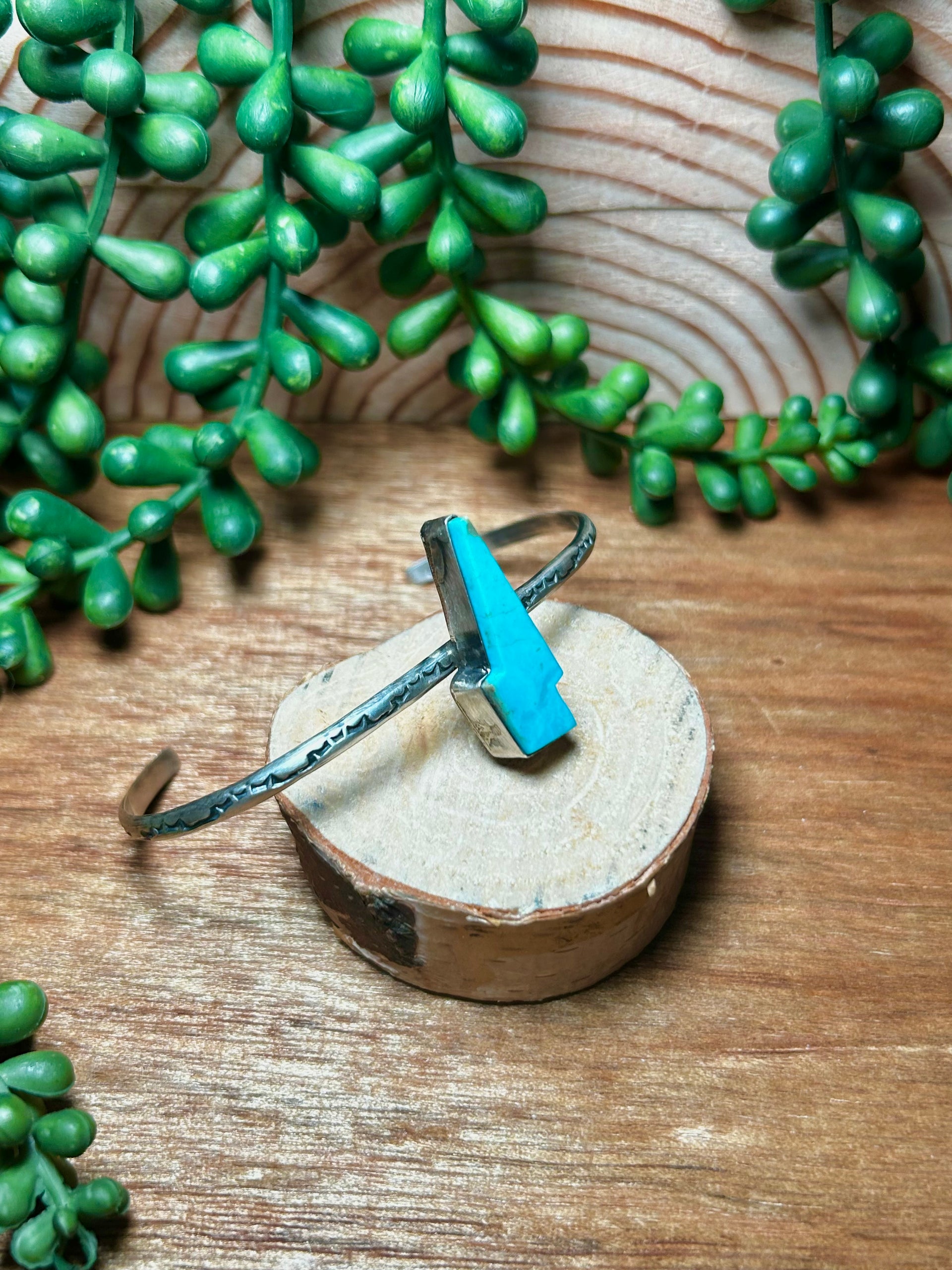 Donovan Skeets Kingman Turquoise& Sterling Silver Cuff Bracelet