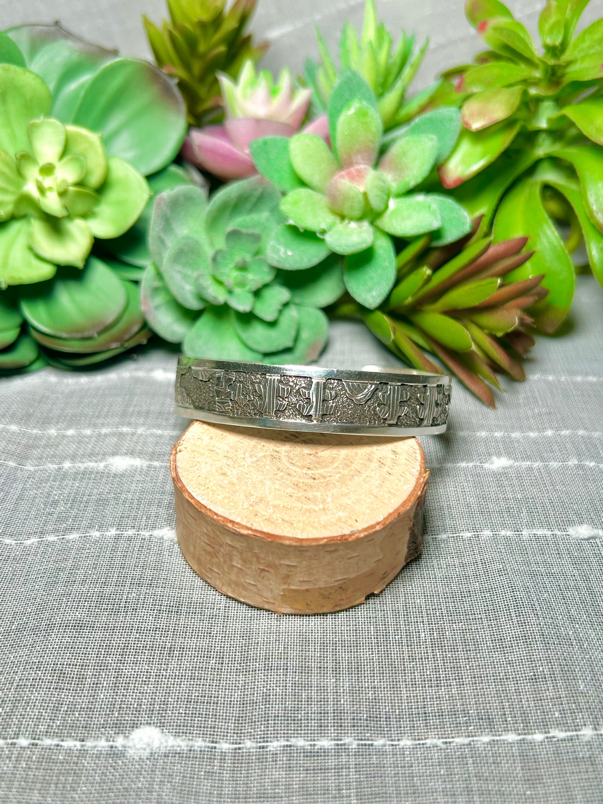 Elaine Becenti Sterling Silver Cuff Bracelet