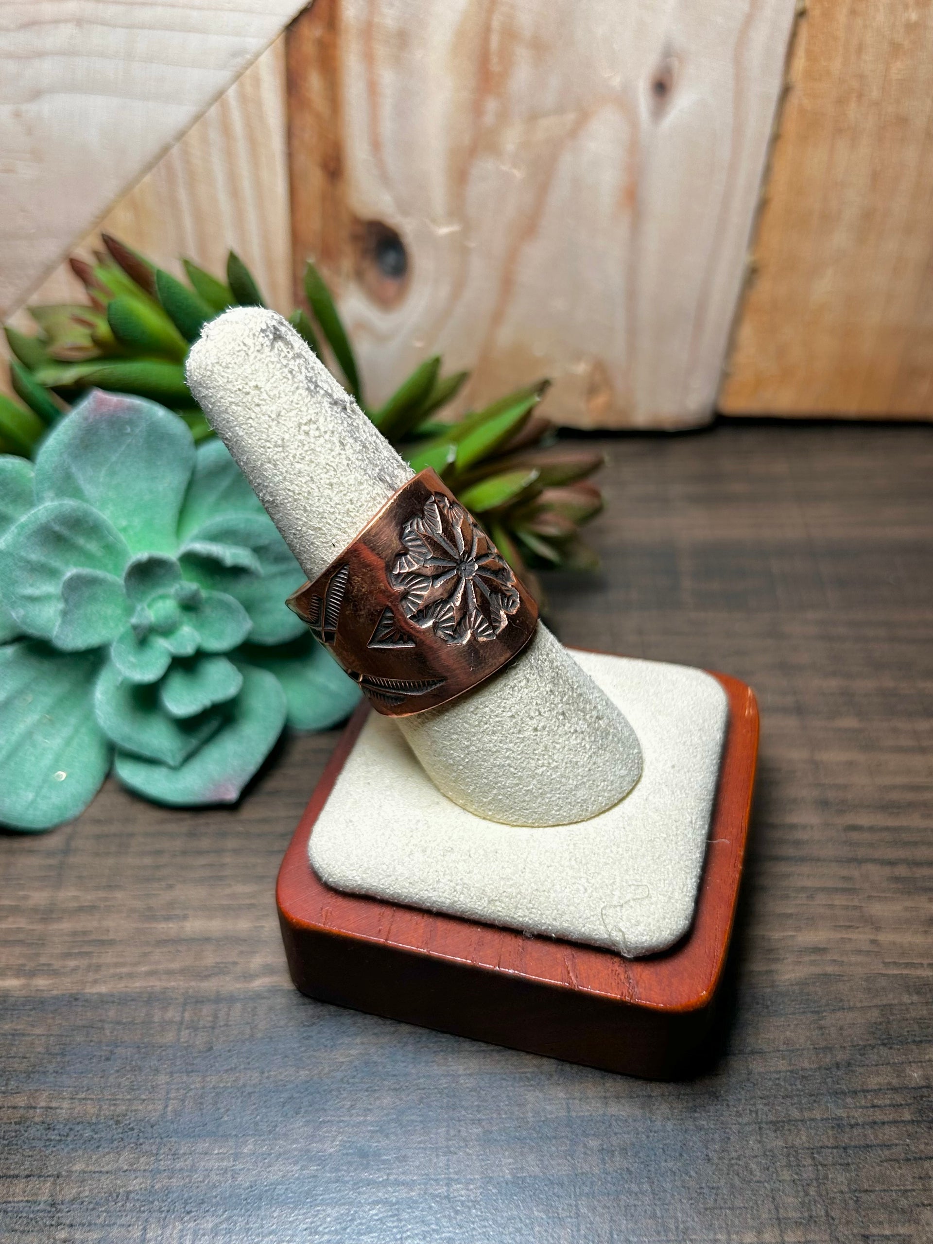 Navajo Made Copper Ring Size 8.5