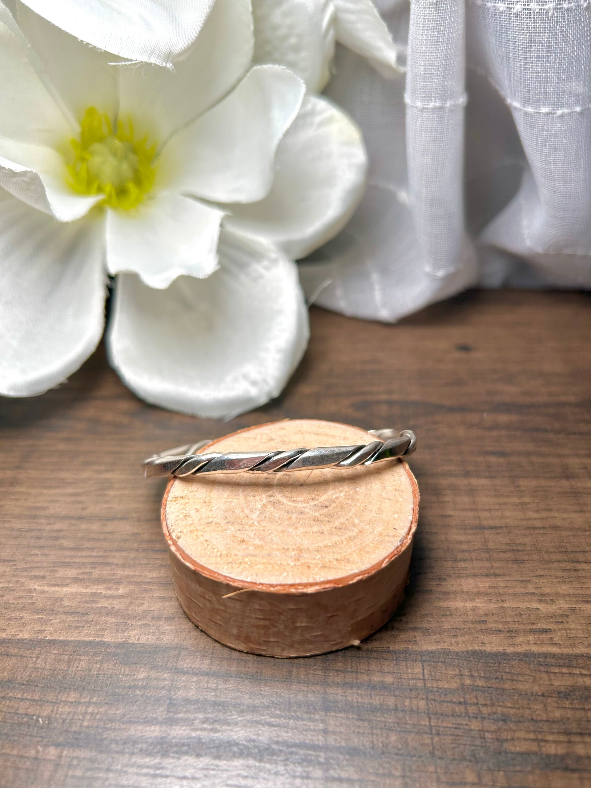 Navajo Made Sterling Silver Cuff Bracelet