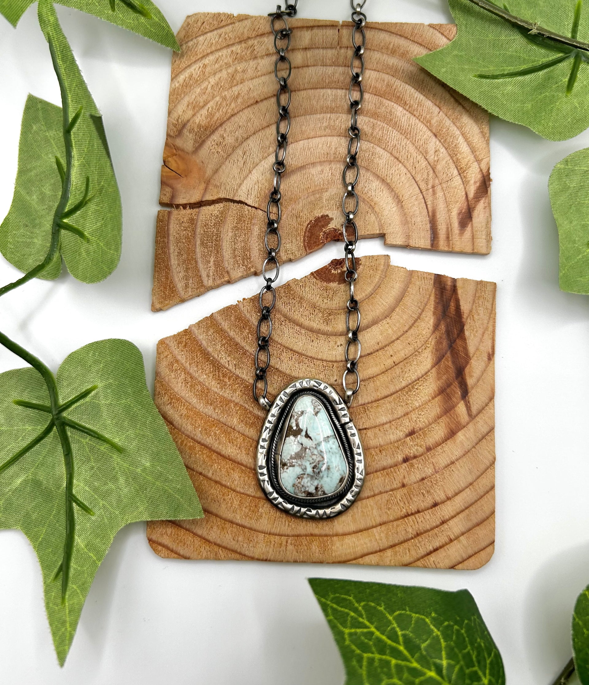 Franklin Joseph Natural Dry Creek Turquoise & Sterling Silver Necklace (Copy)