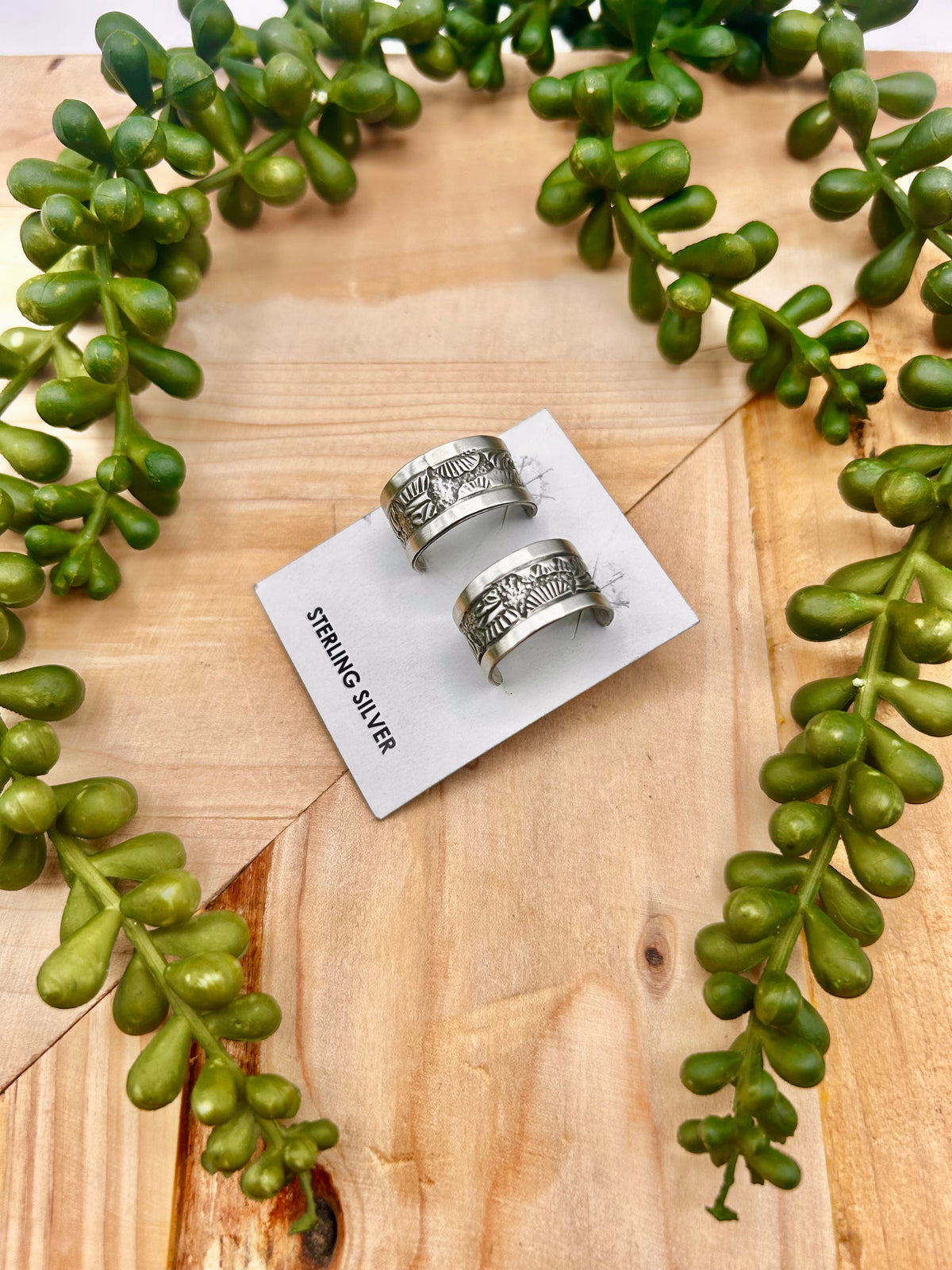 Elaine Becenti Sterling Silver Post Earrings