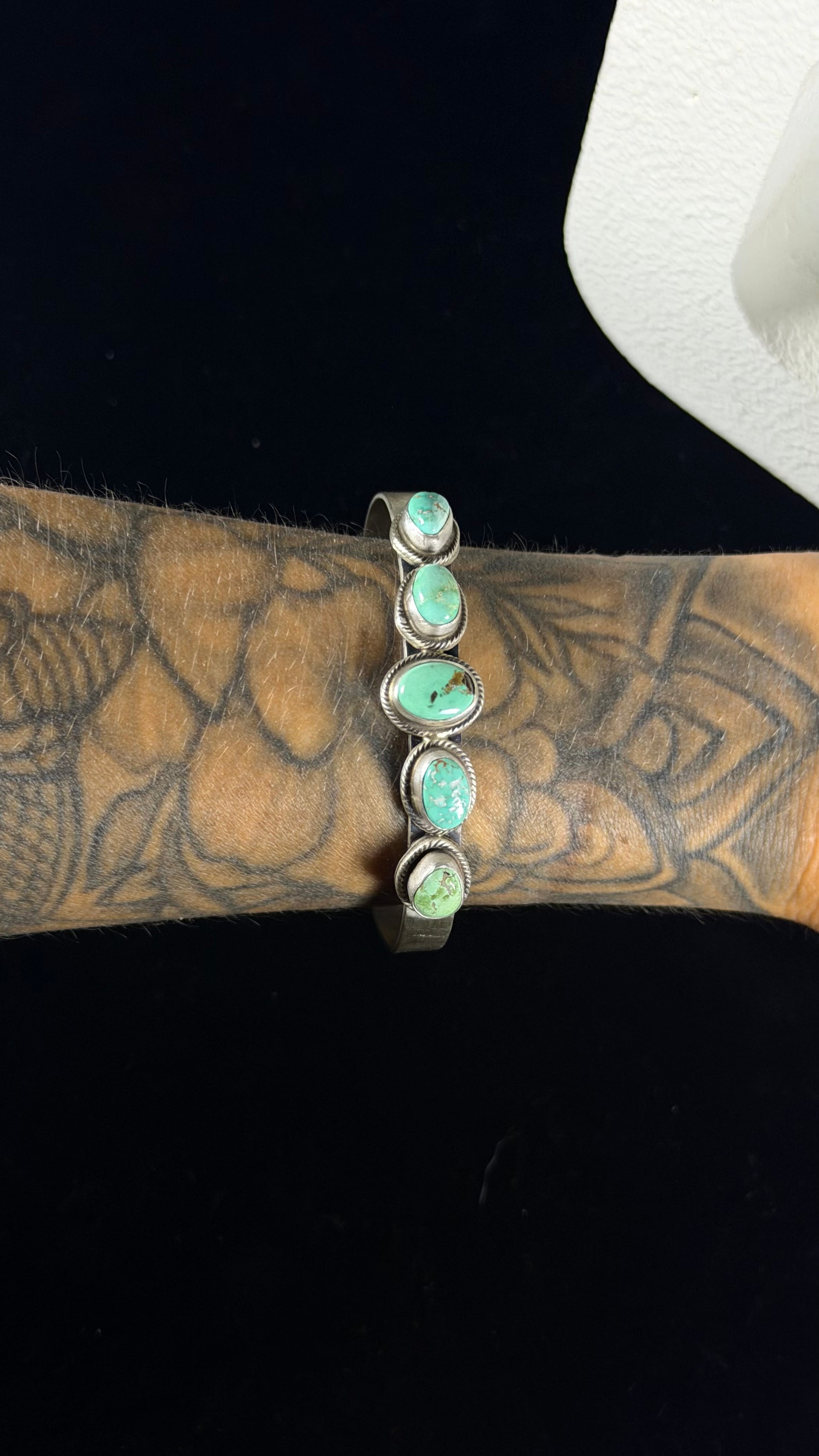 Kathleen Livingston Royston Turquoise & Sterling Silver Cuff Bracelet