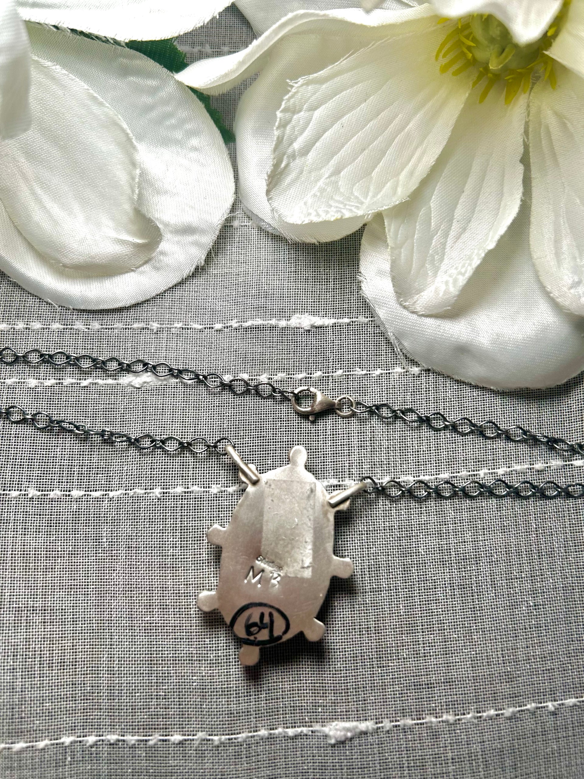 Navajo Made Natural Royston Turquoise & Sterling Silver Necklace