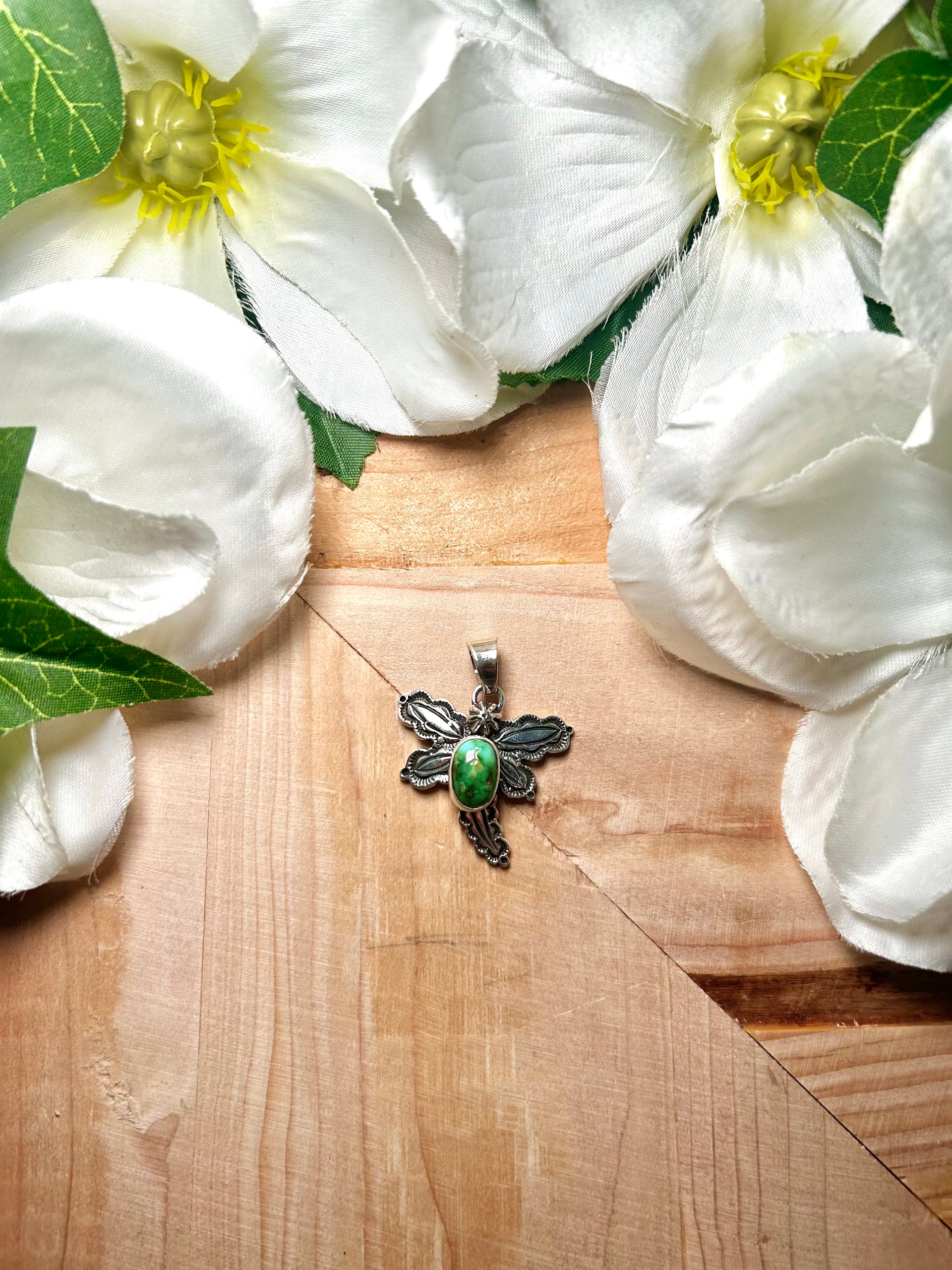 Jeneme Delgarito Sonoran Mountain & Sterling Silver Pendant