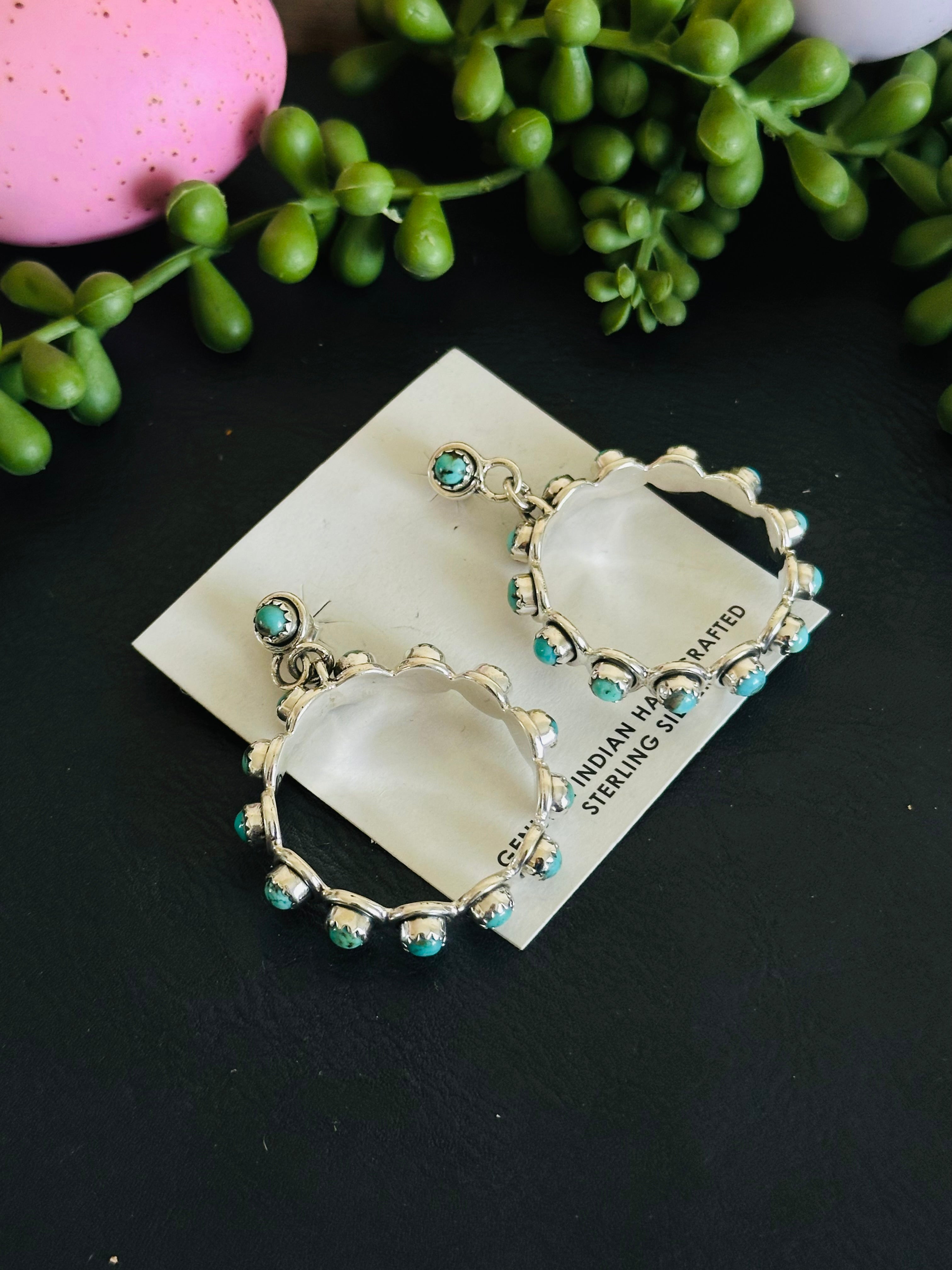 TTD “Ranchin” Kingman Turquoise & Sterling Silver Earrings