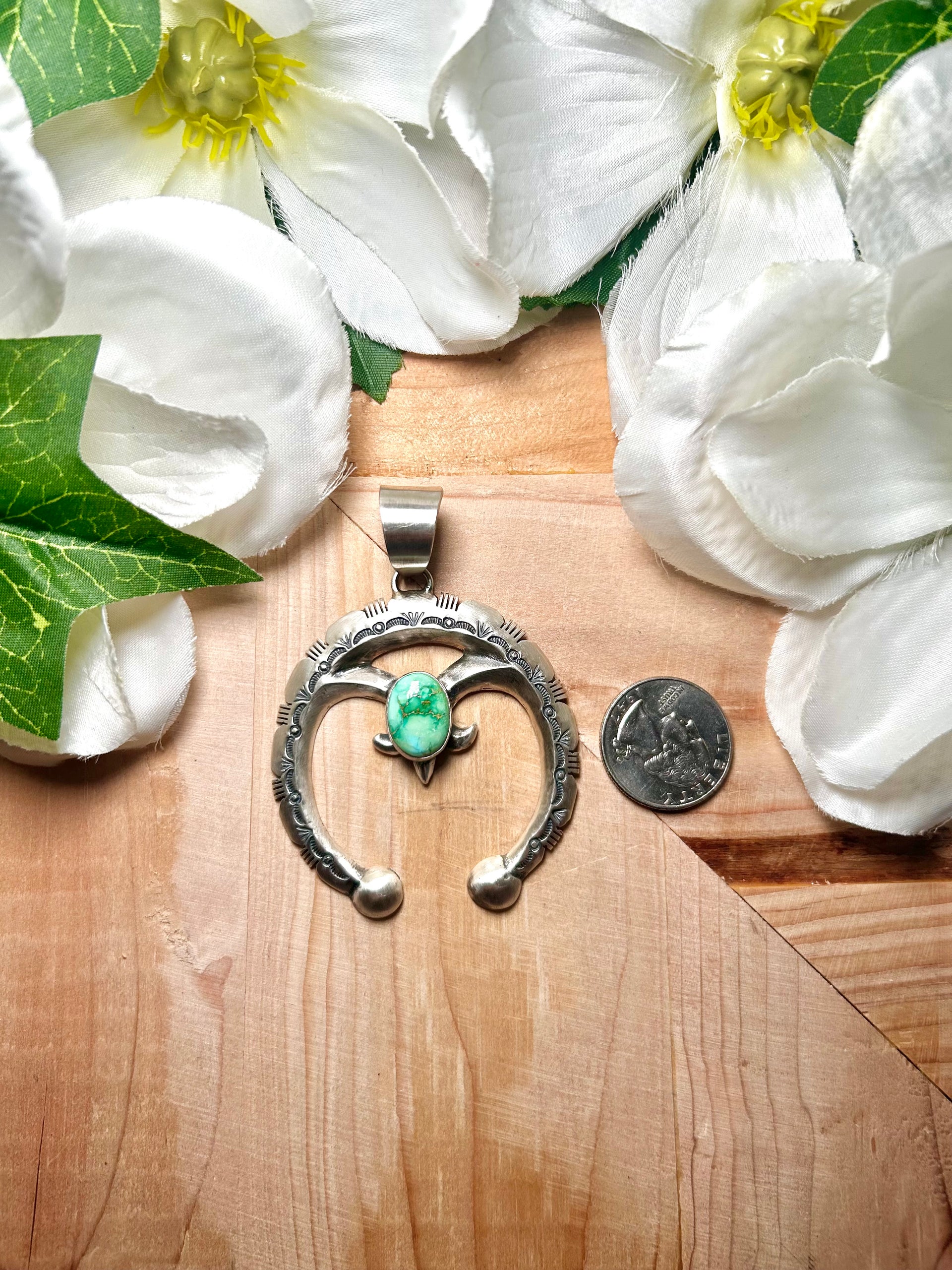 Rick Tolino Sonoran Gold Turquoise & Sterling Silver Pendant