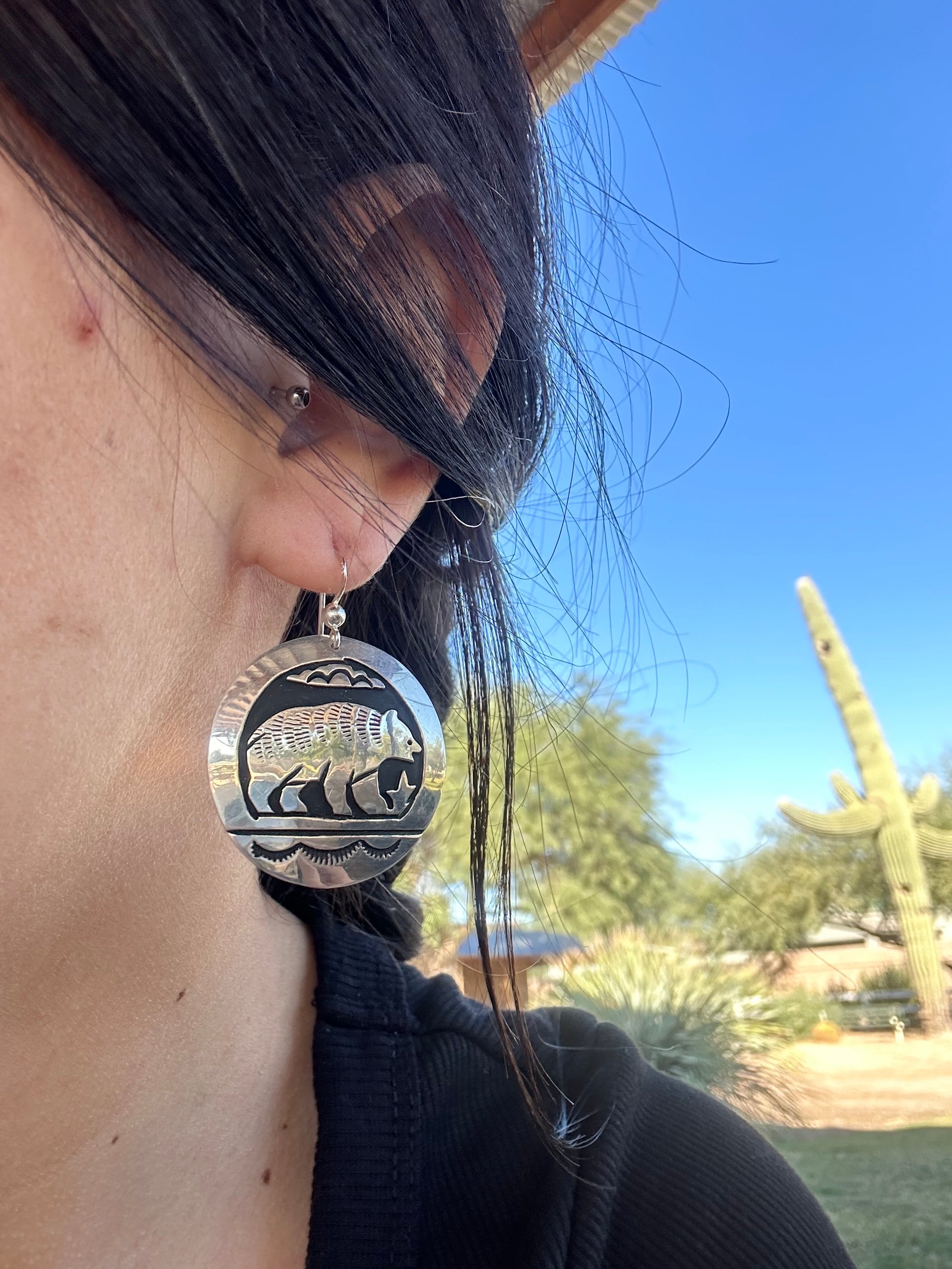 Tommy & Rose Singer Sterling Silver Dangle Earrings