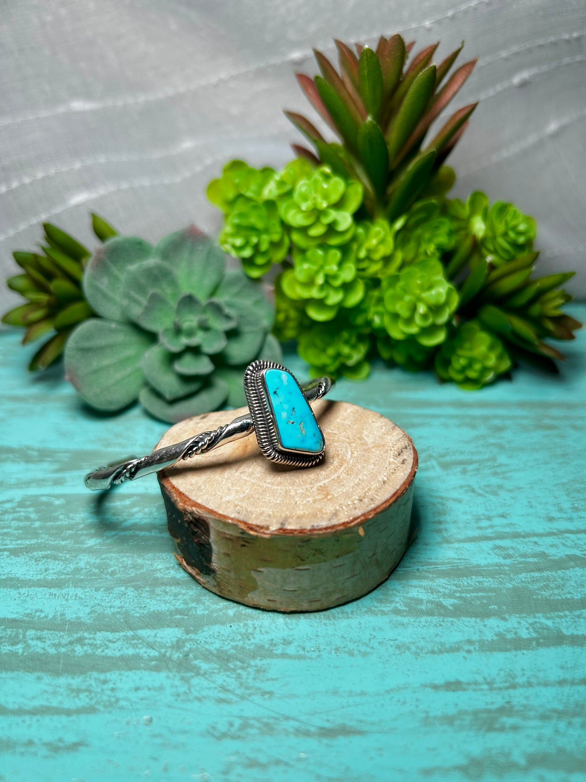 Wydell Billie Kingman Turquoise & Sterling Silver Cuff Bracelet