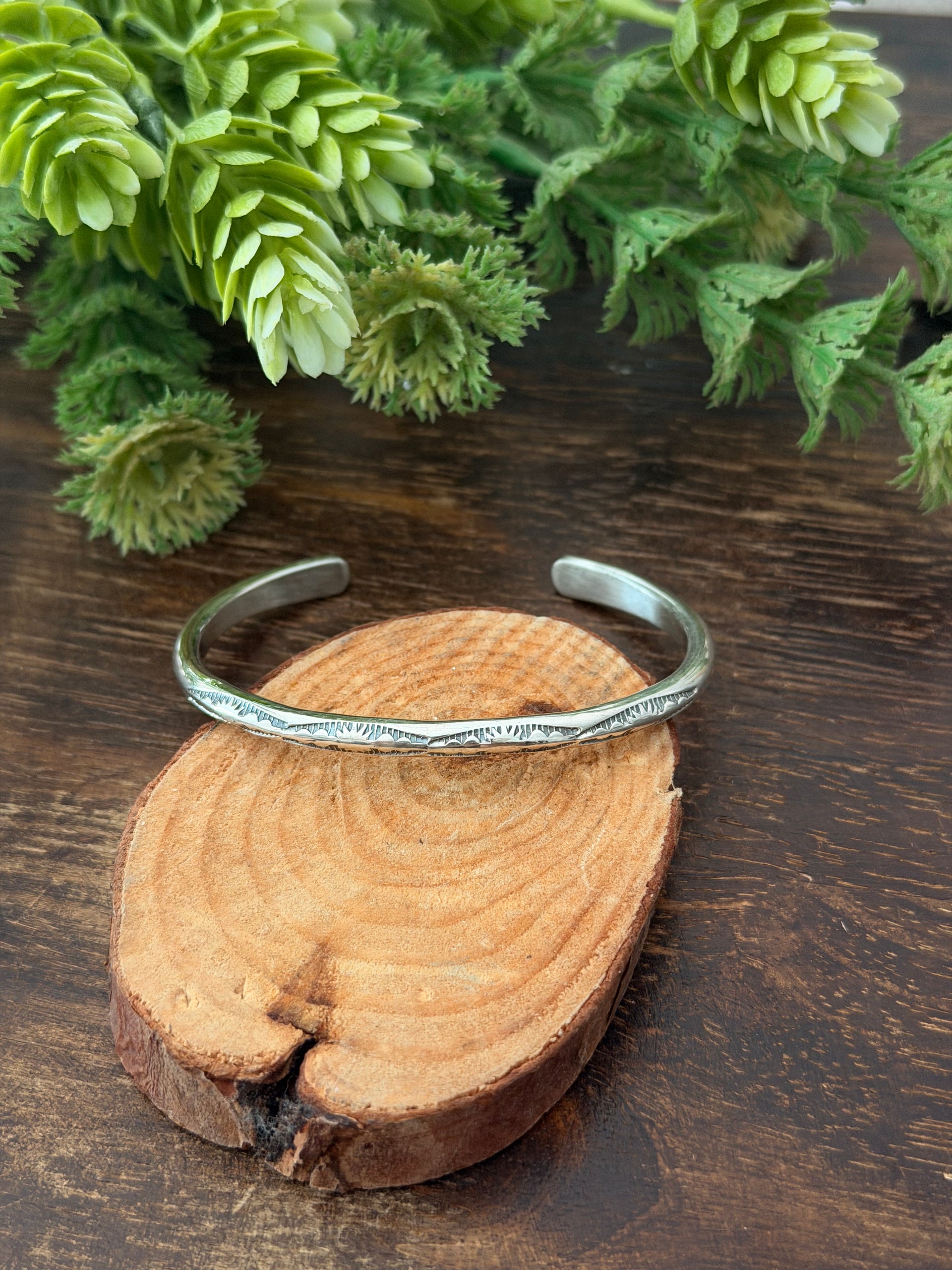 Navajo Made Sterling Silver Cuff Bracelet