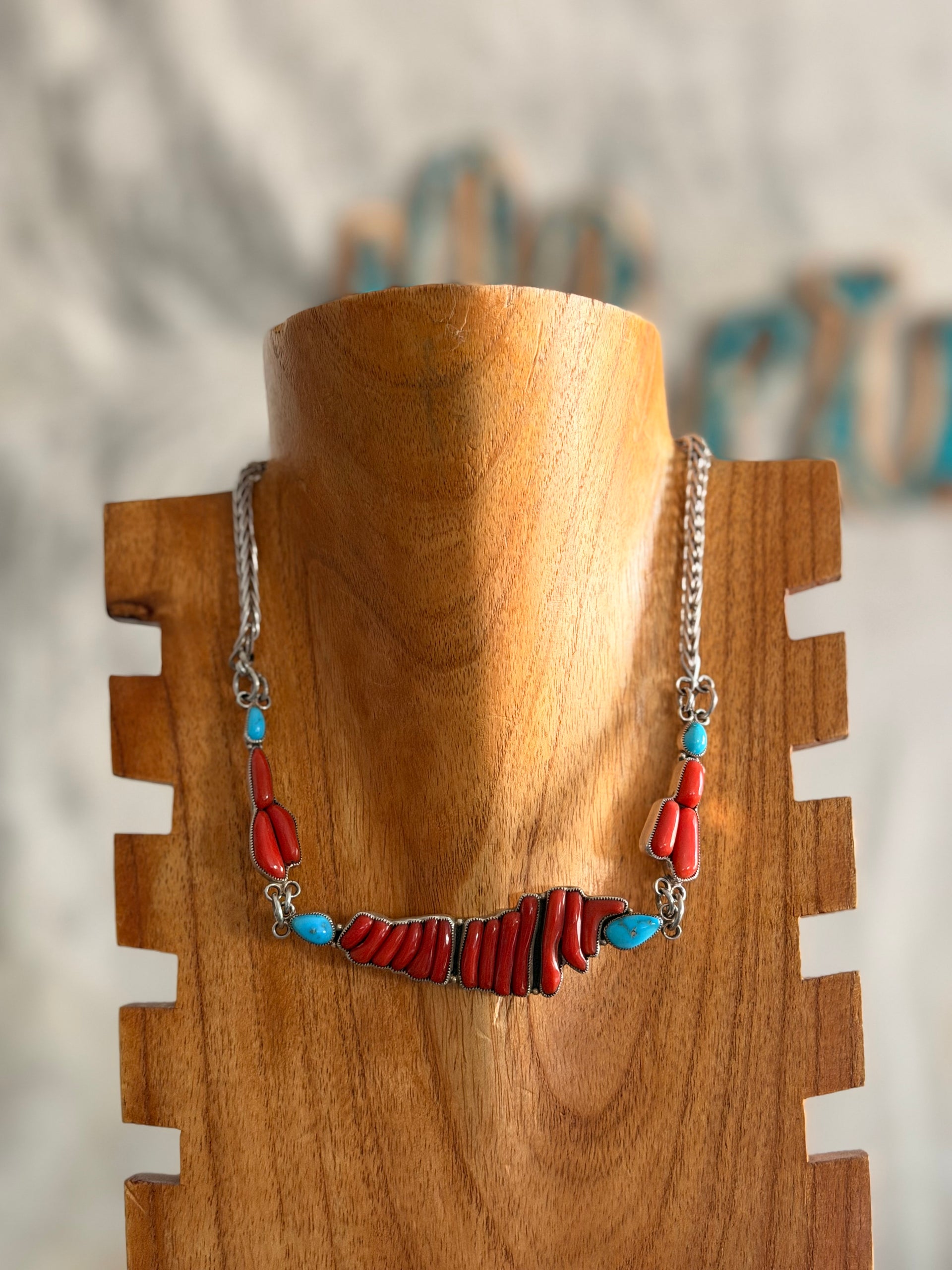 Smokey Gchacha Multi Stone & Sterling Silver Cluster Necklace Set