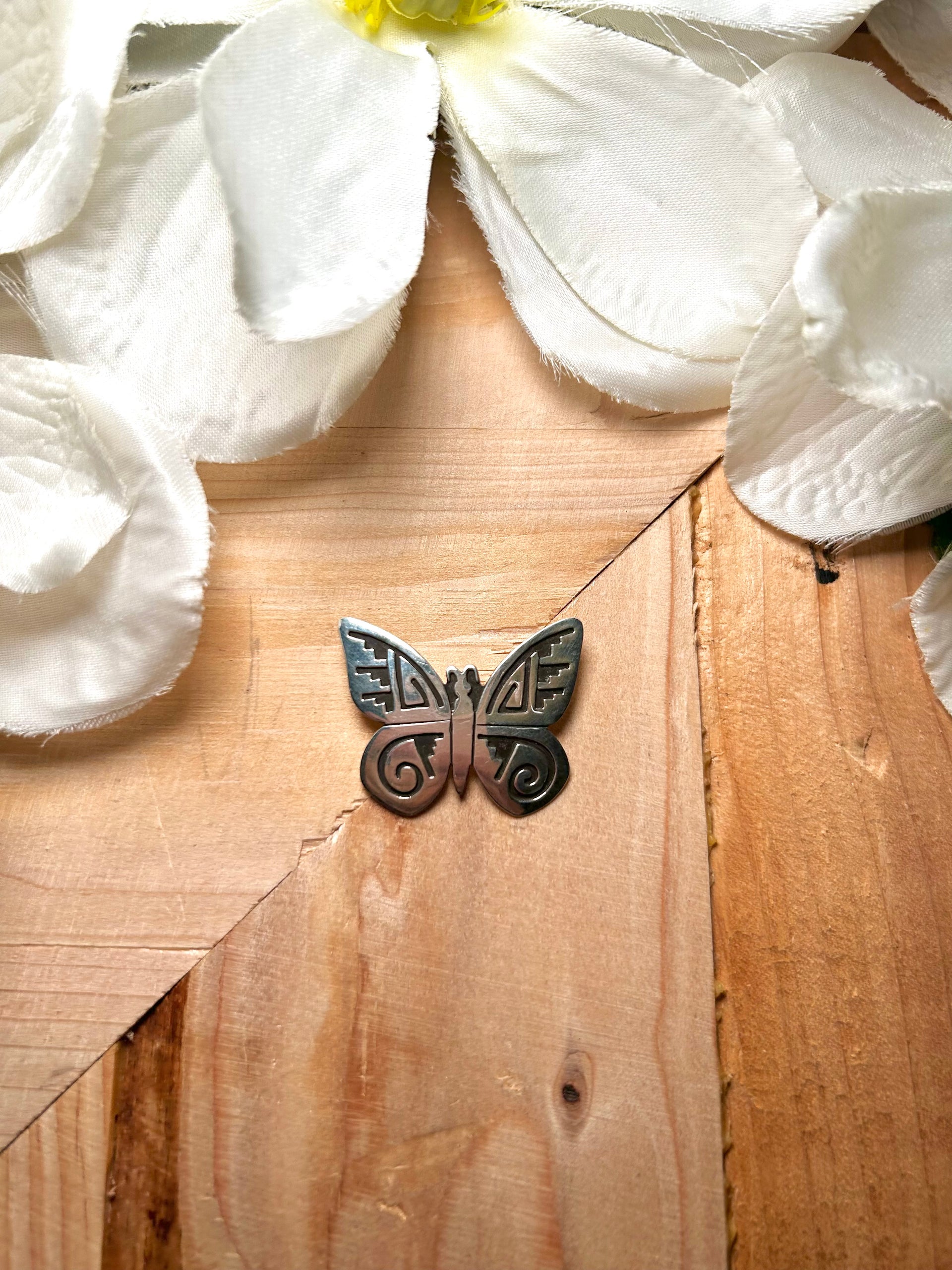 Hopi Made Sterling Silver Pin