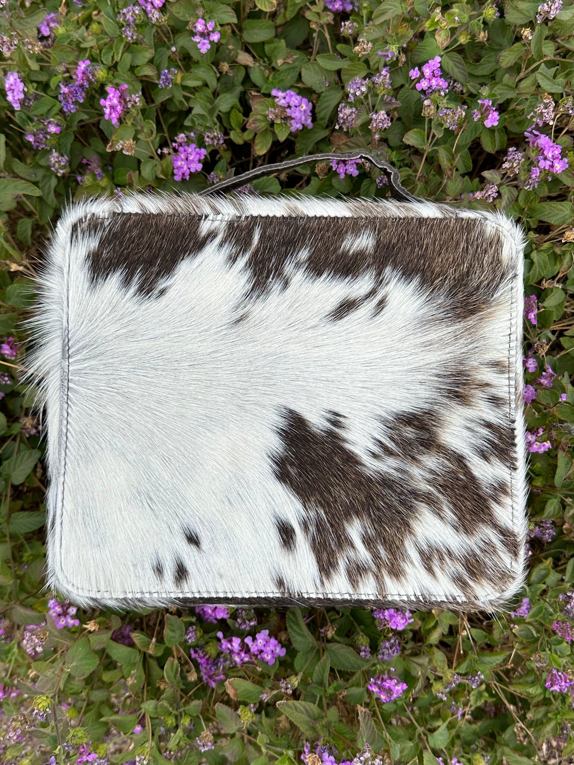 Genuine Leather Cowhide Jewelry Box