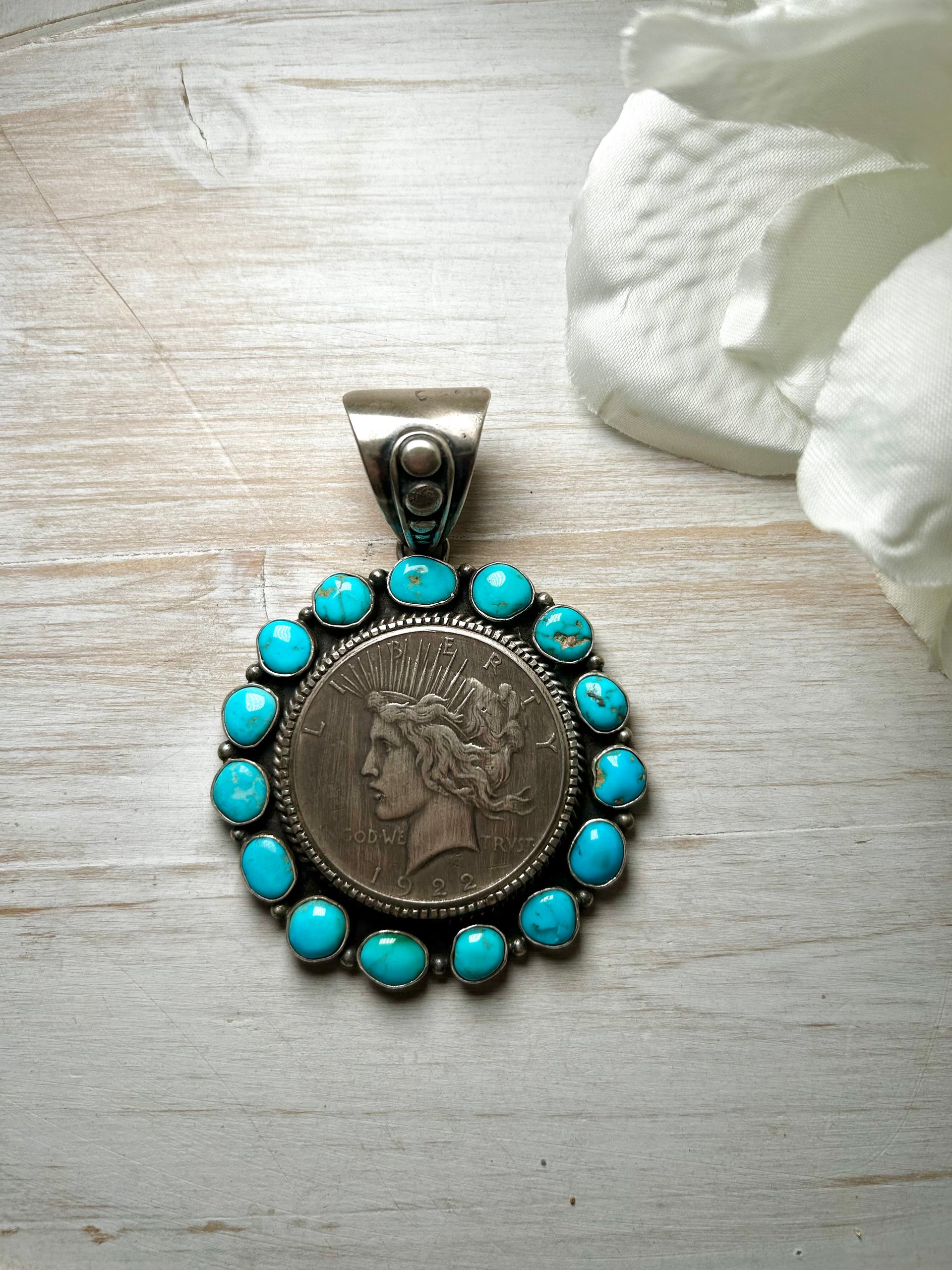 Eleanor Richards Kingman Turquoise & Sterling Silver Pendant