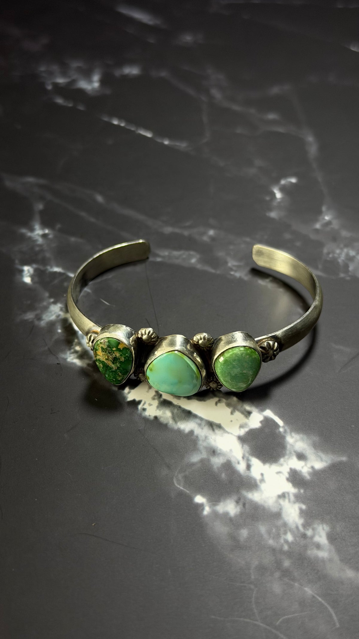 Betta Lee Sonoran Mountain Turquoise & Sterling Silver Cuff Bracelet