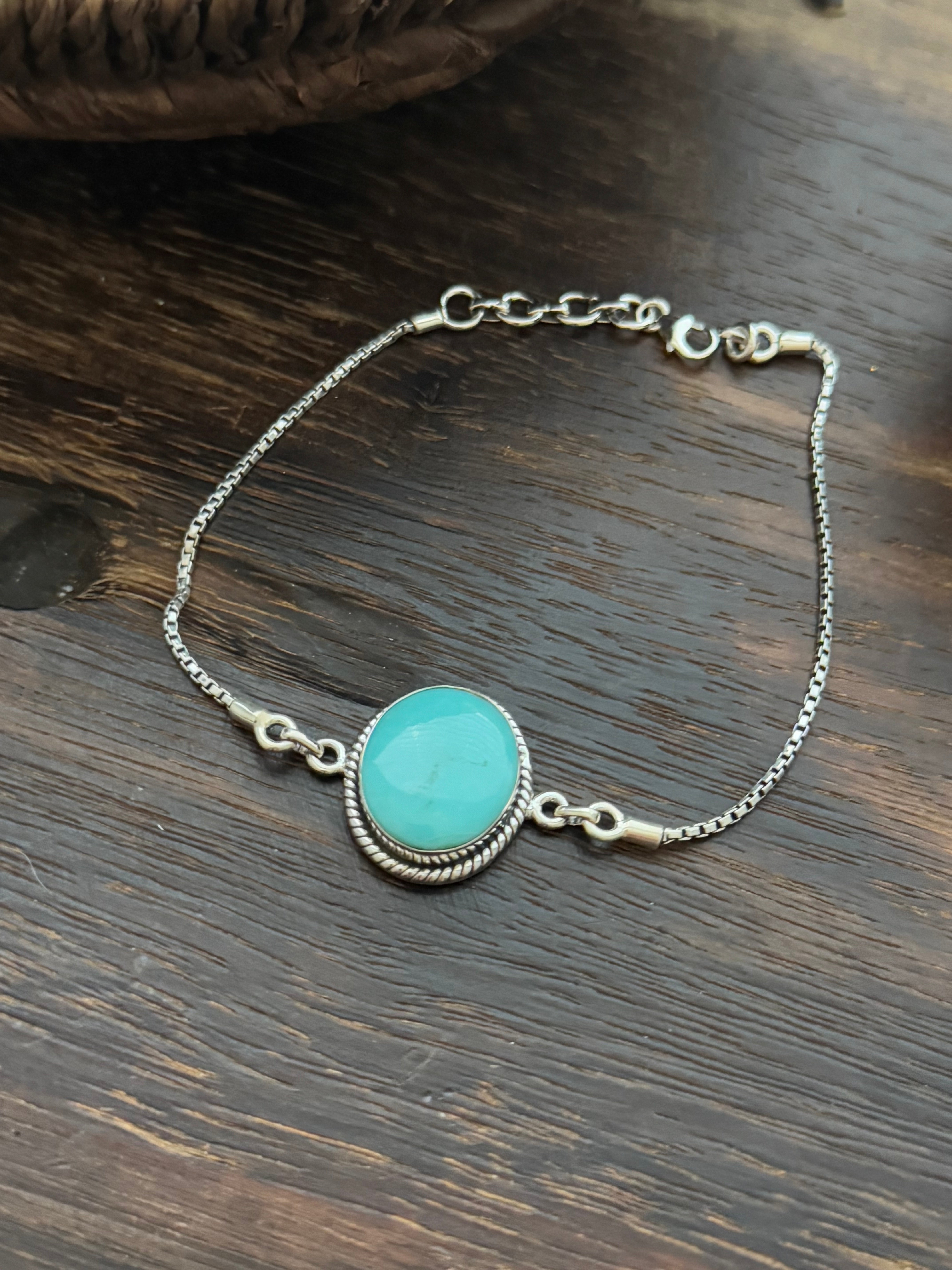 TTD Kingman Turquoise & Sterling Silver Bracelet