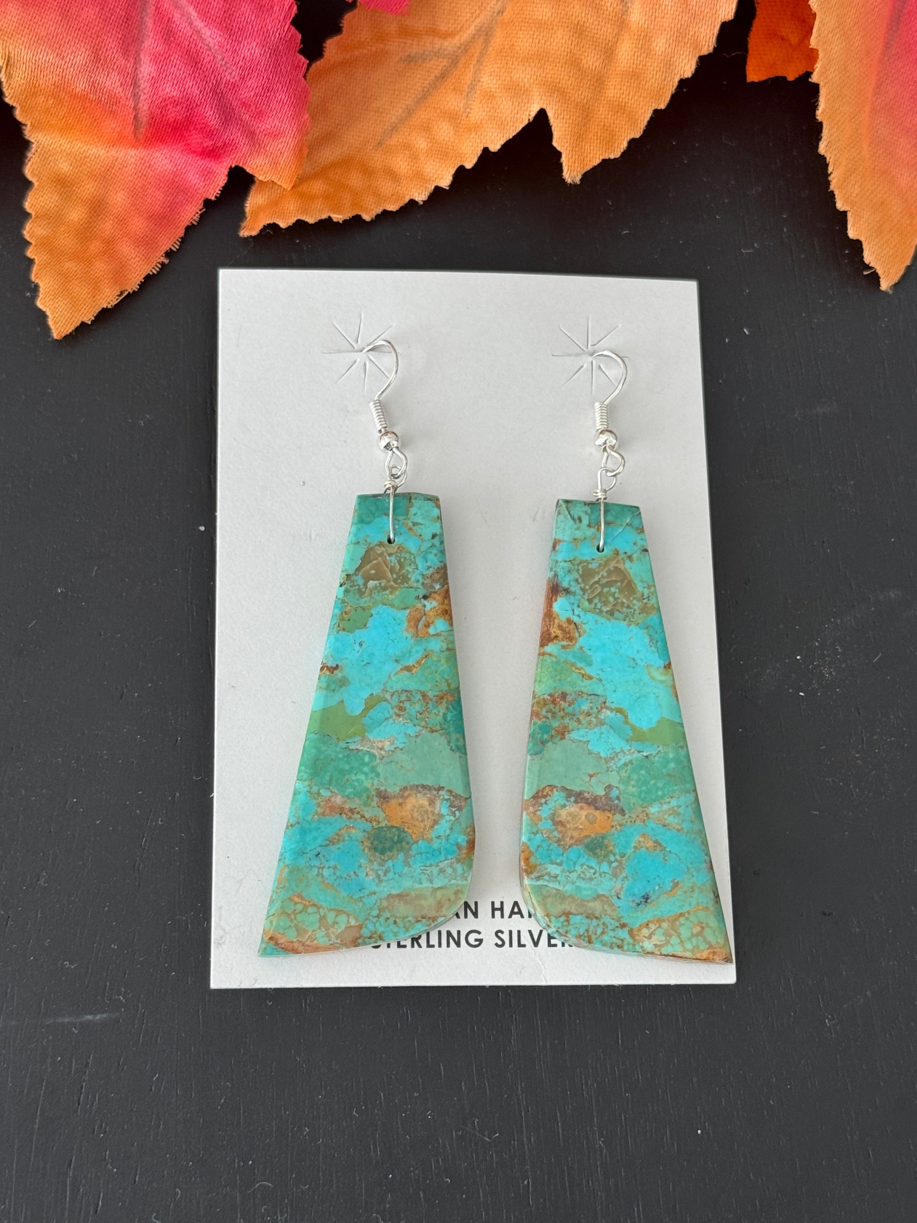 Jameson Pete Kingman Turquoise & Sterling Silver Dangle Earrings