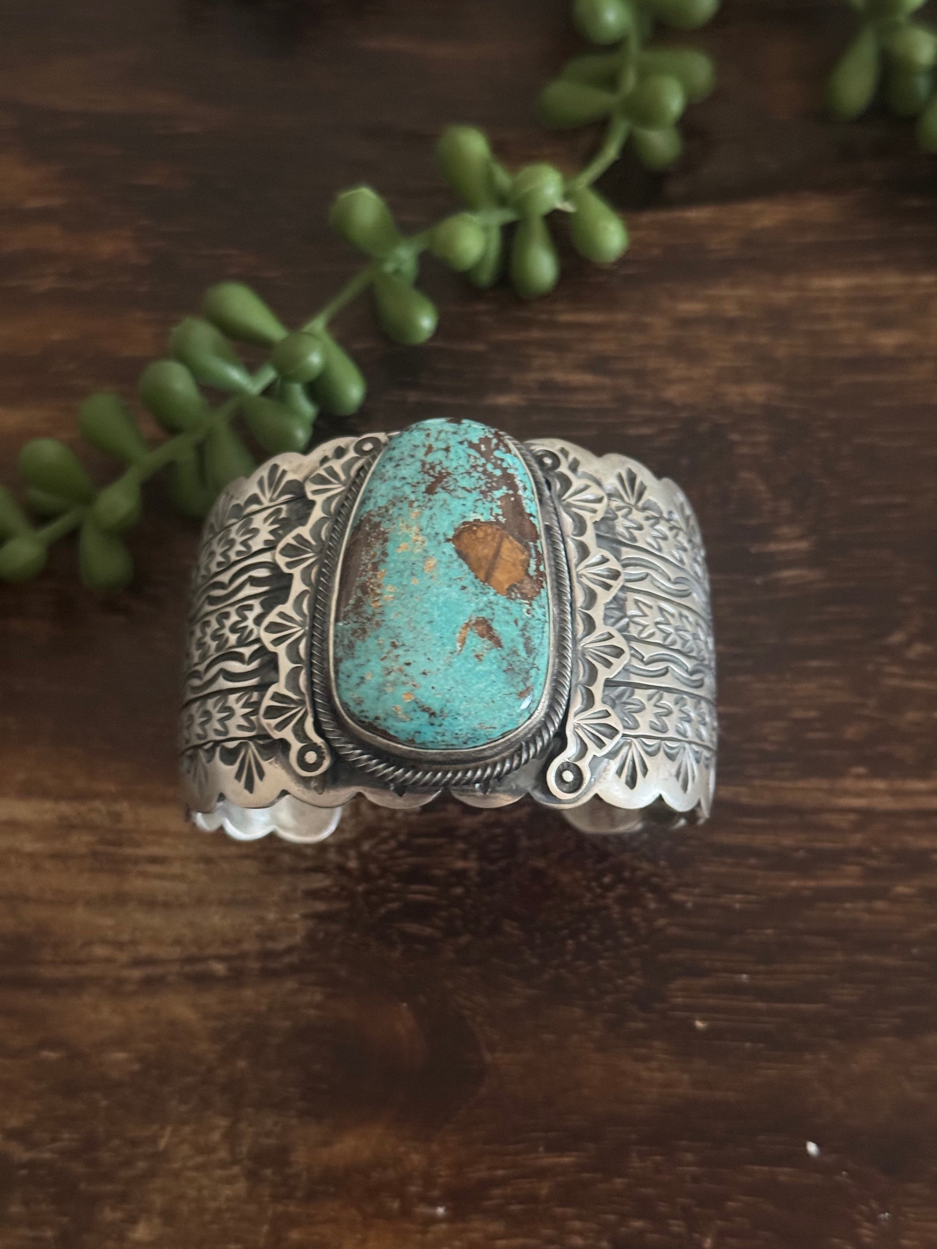 Randy Boyd Royston Turquoise & Sterling Silver Cuff Bracelet