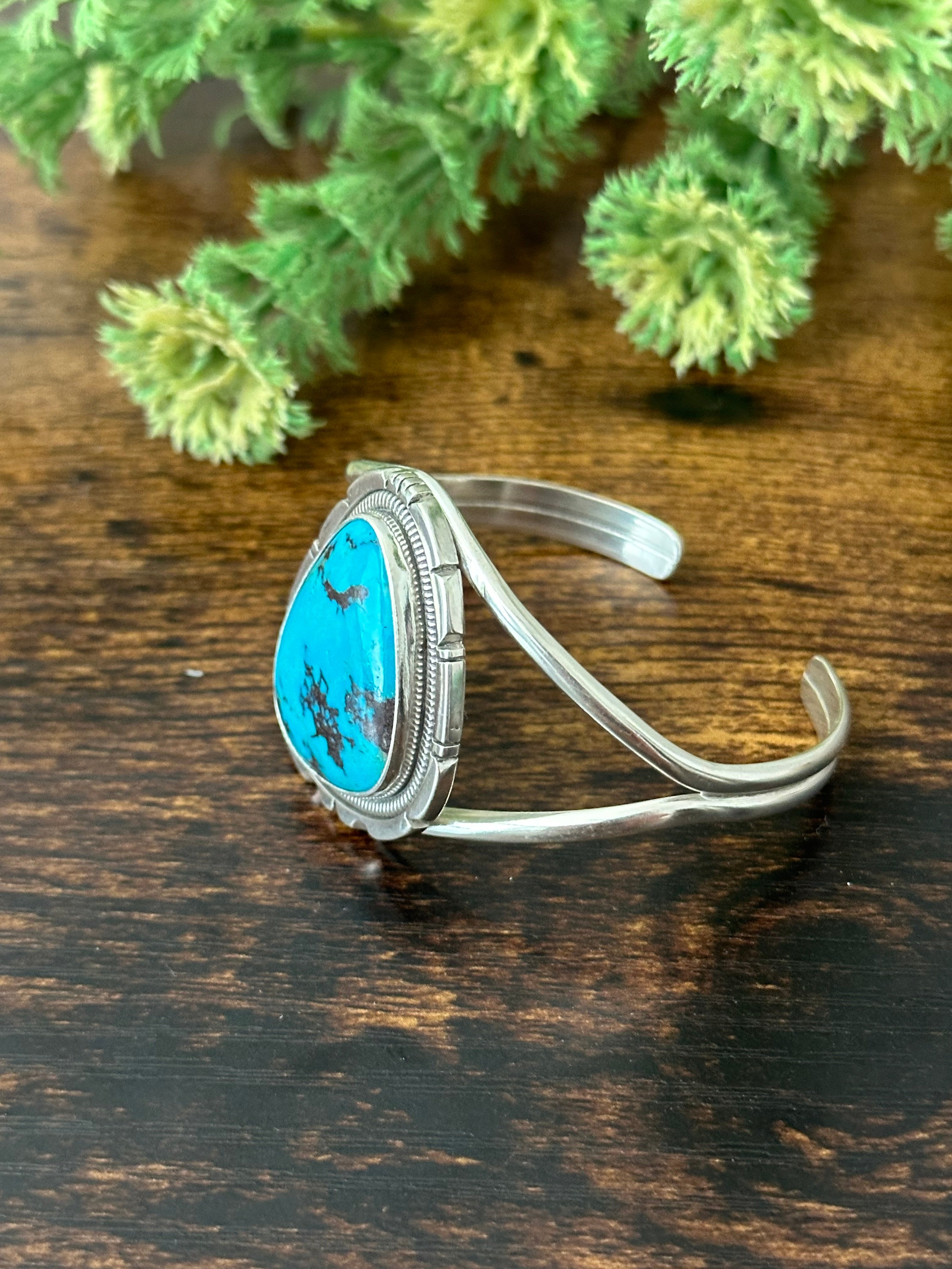 Wydell Billie Egyptian Turquoise & Sterling Silver Cuff Bracelet