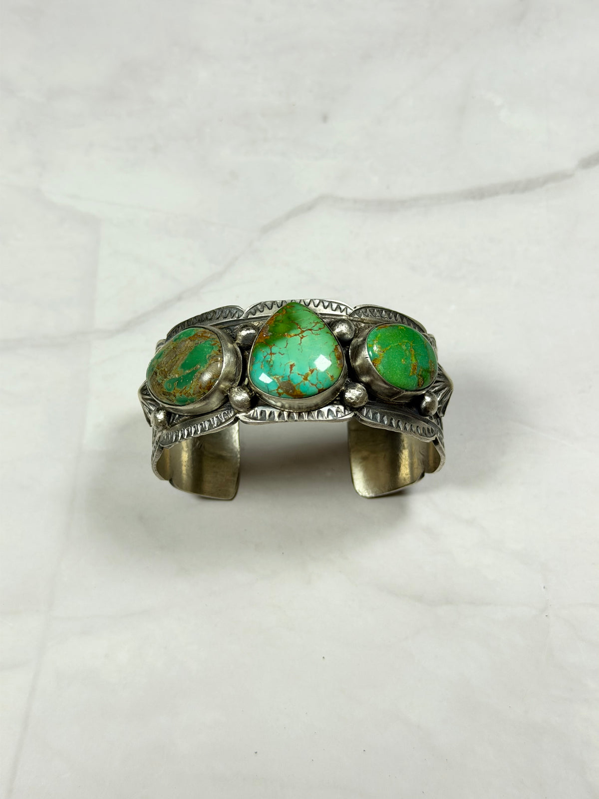 Tillie Jon Royston Turquoise & Sterling Silver Cuff Bracelet