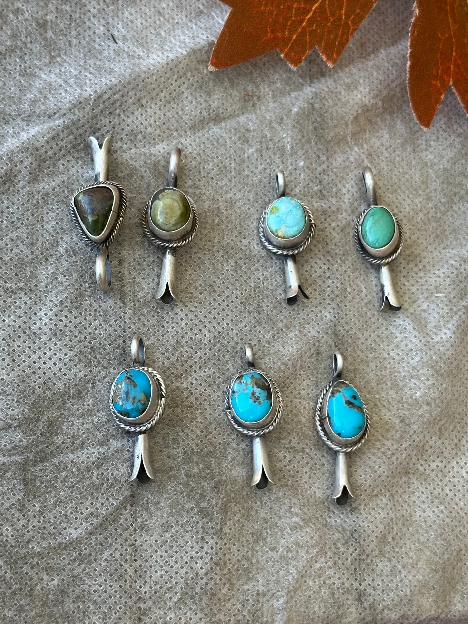 Navajo Made Turquoise & Sterling Silver Pendant