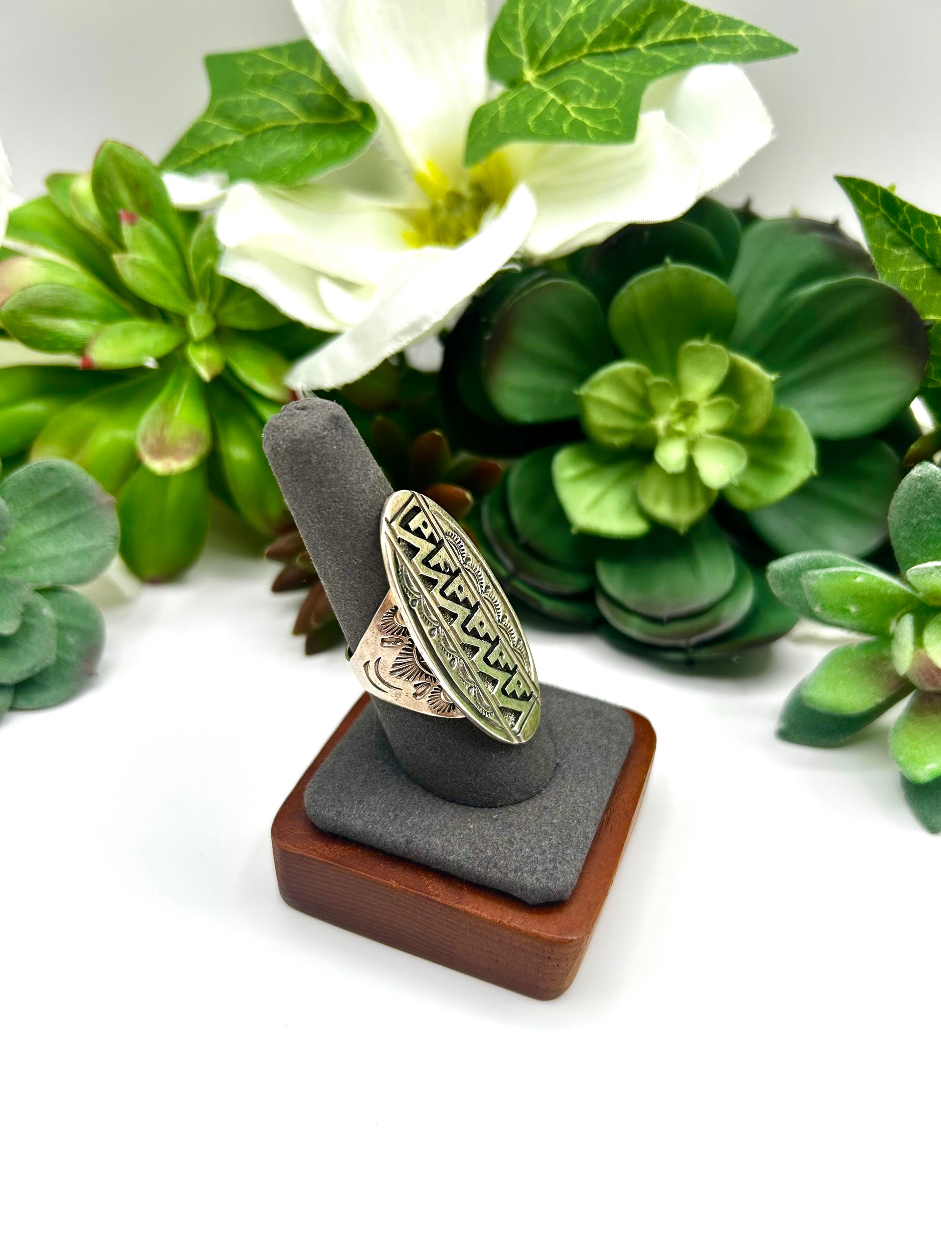 E. Wylie Sterling Silver Ring Size 8.75