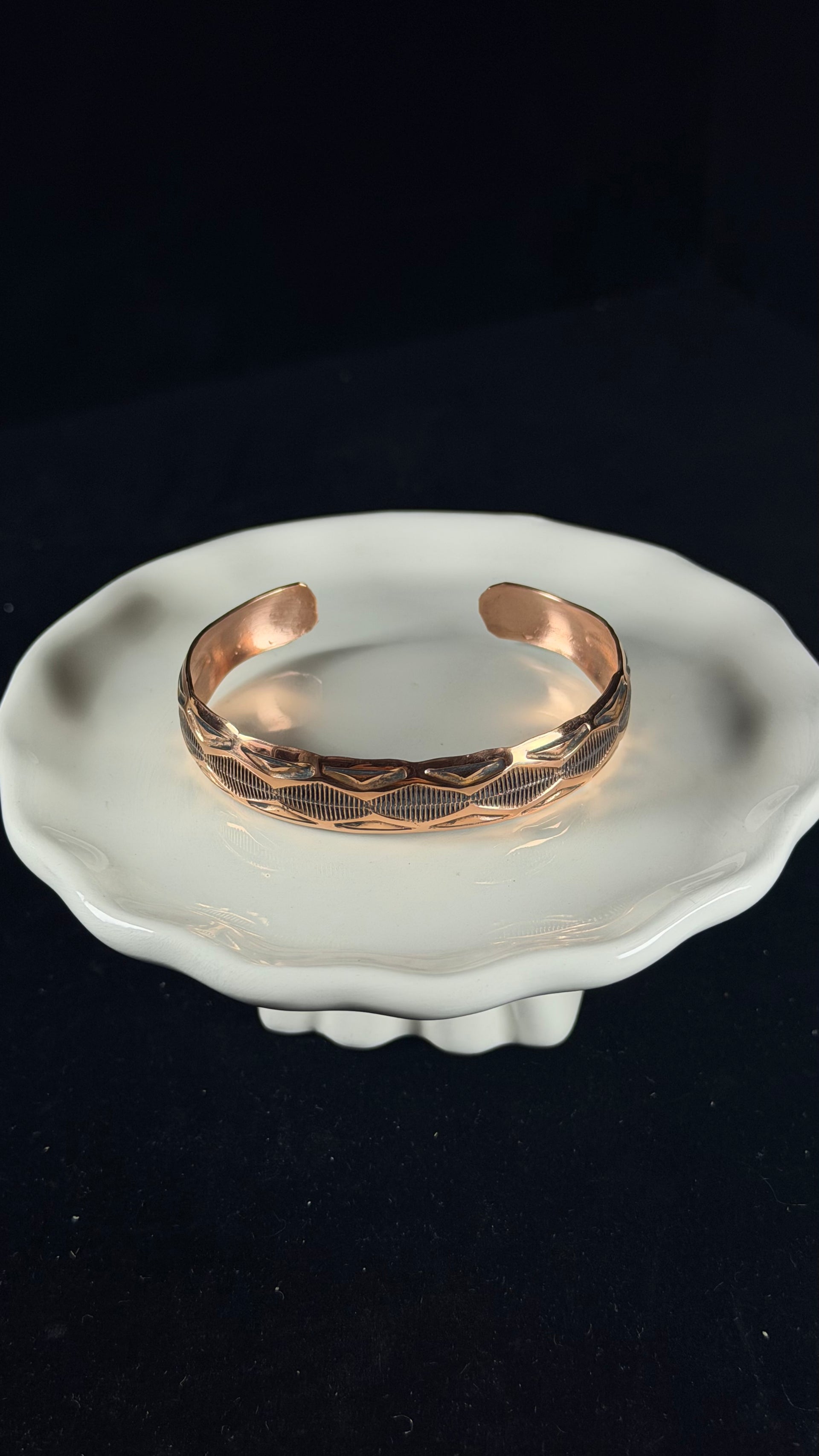 Navajo Made Copper Cuff Bracelet