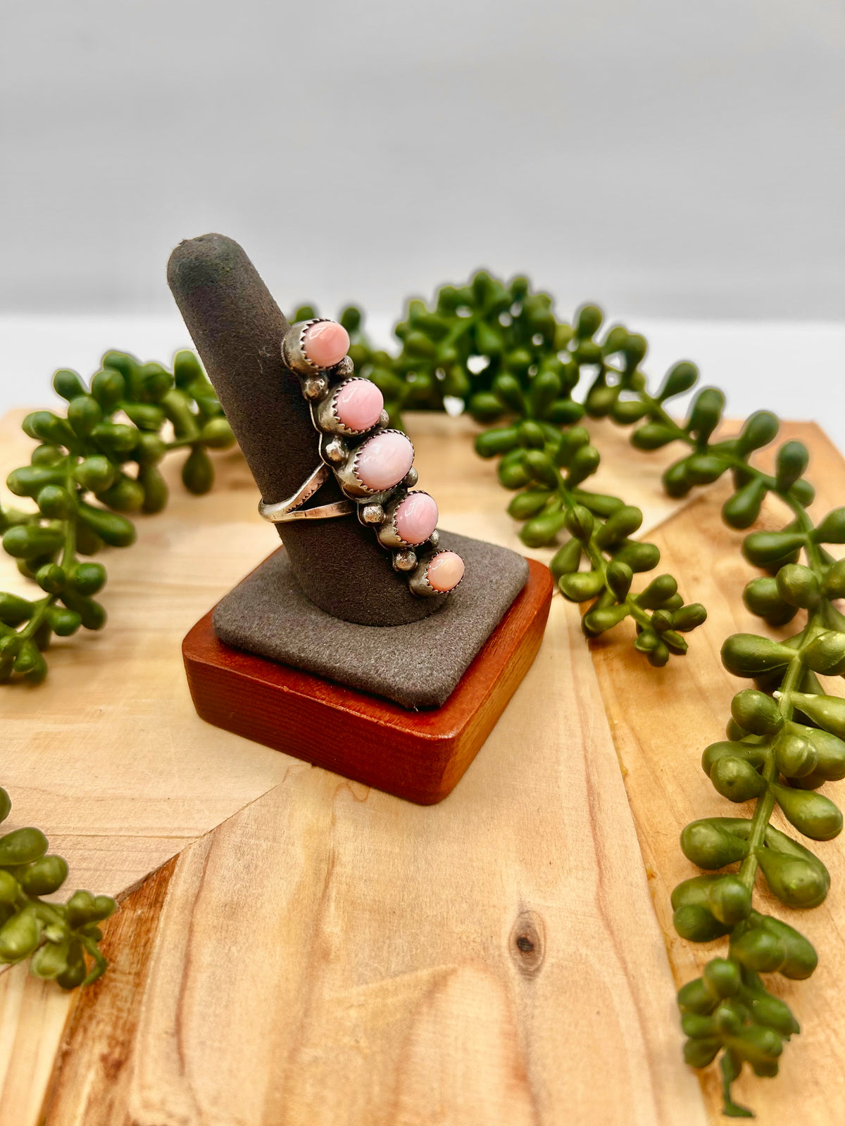 Anissa Martinez Pink Conch & Sterling Silver Adjustable  Ring
