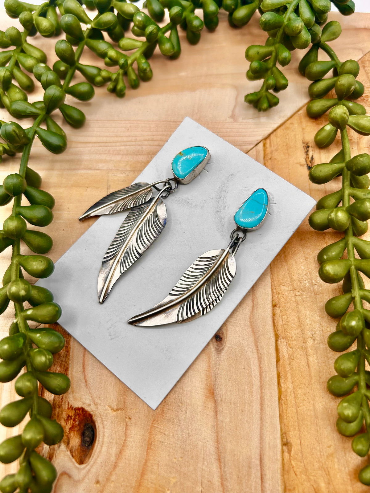 Kobe Martinez Kingman Turquoise & Sterling Silver Post Earrings