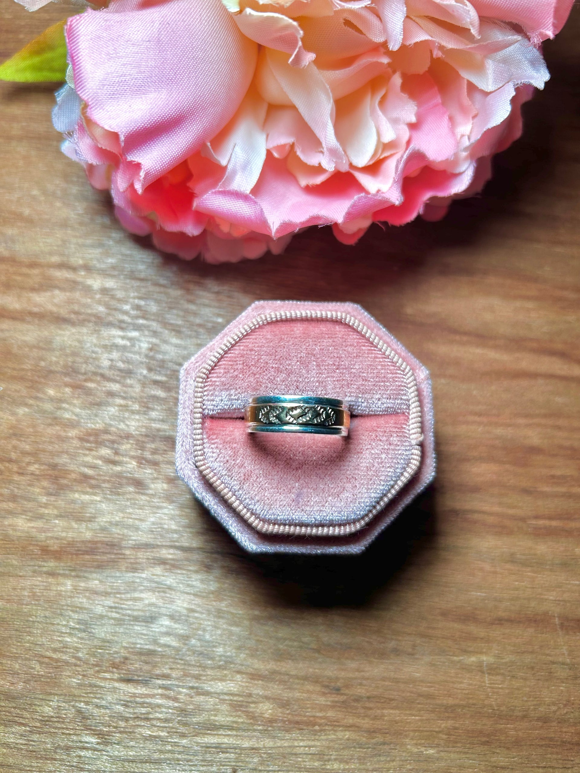 Navajo Made 14k Gold & Sterling Silver Ring