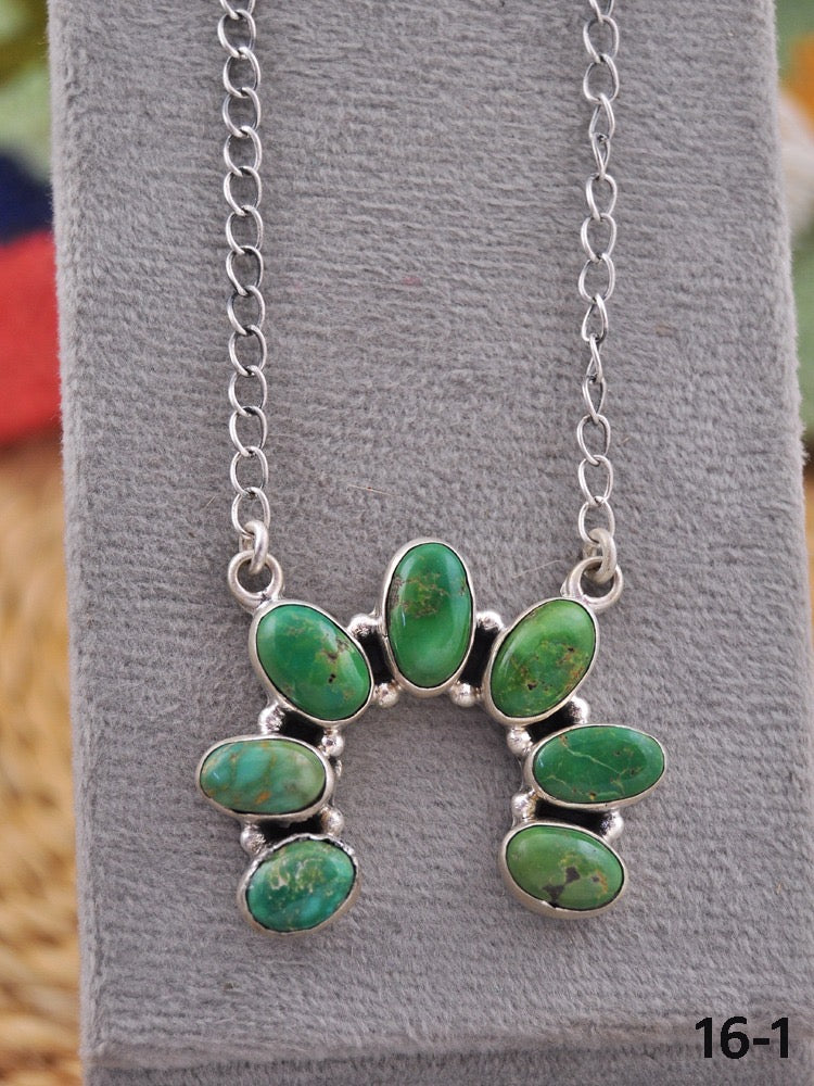 Southwest Made Royston Turquoise & Sterling Silver Necklace