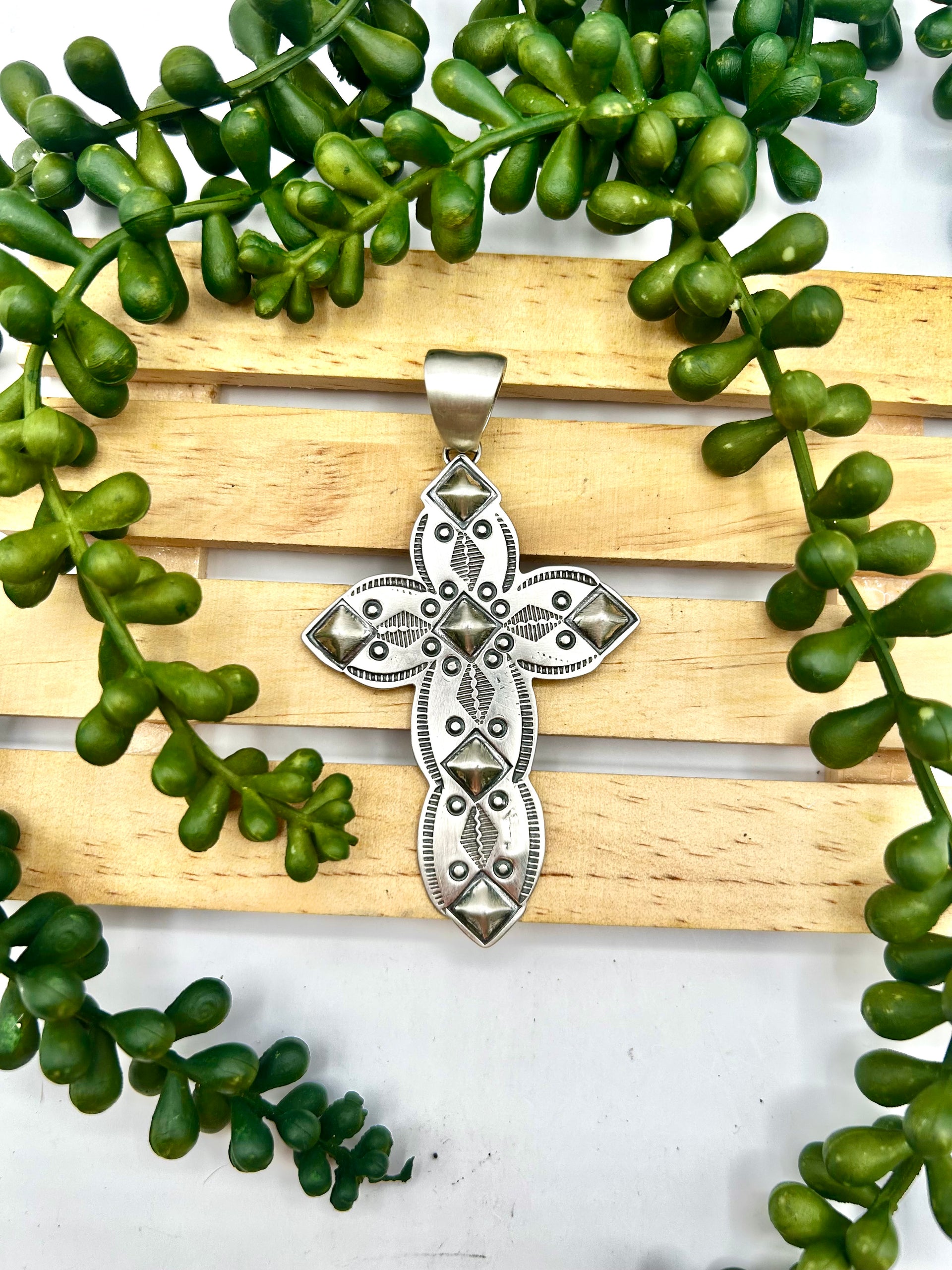 Navajo Made Sterling Silver Pendant