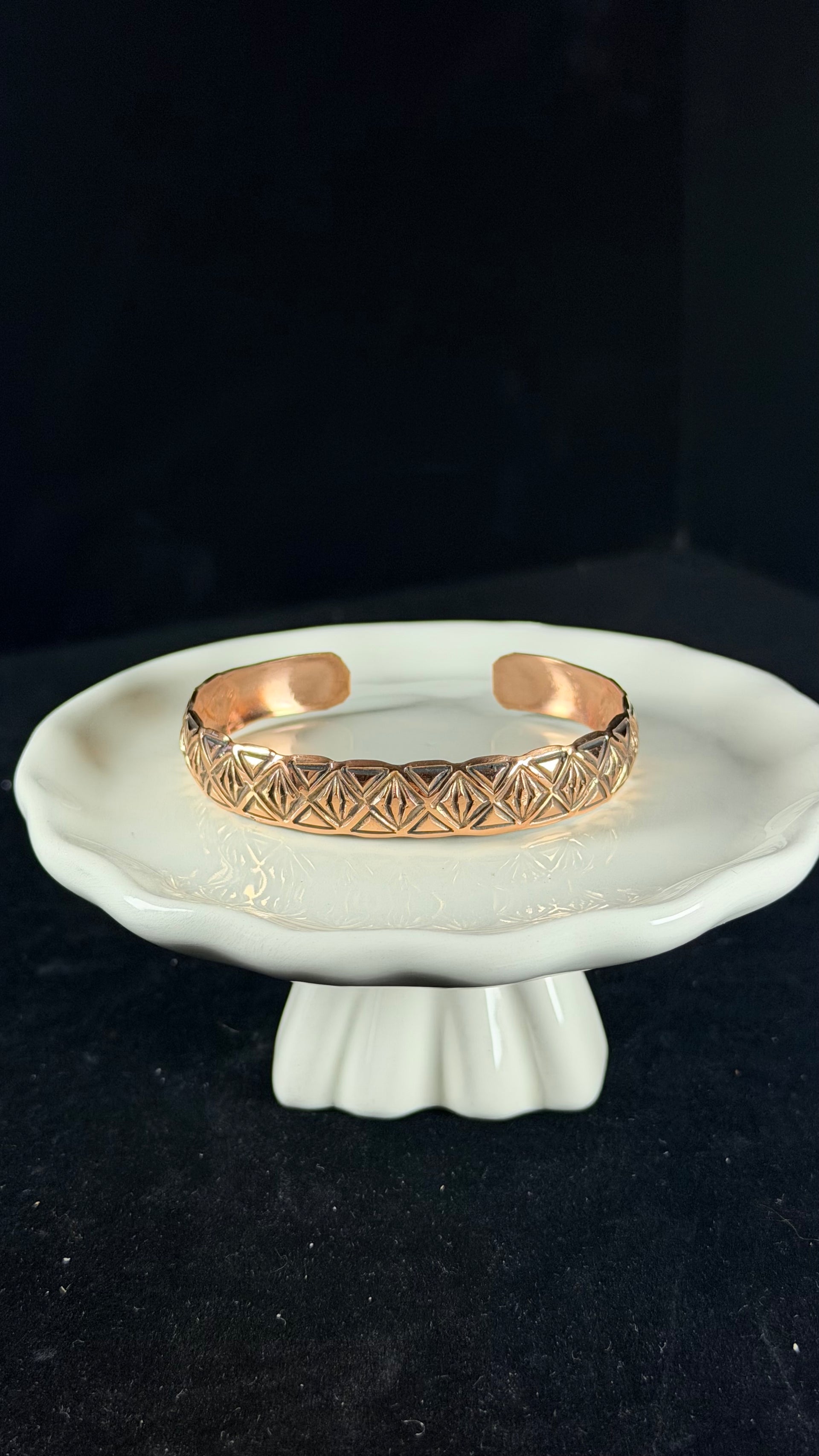 Navajo Made Copper Cuff Bracelet