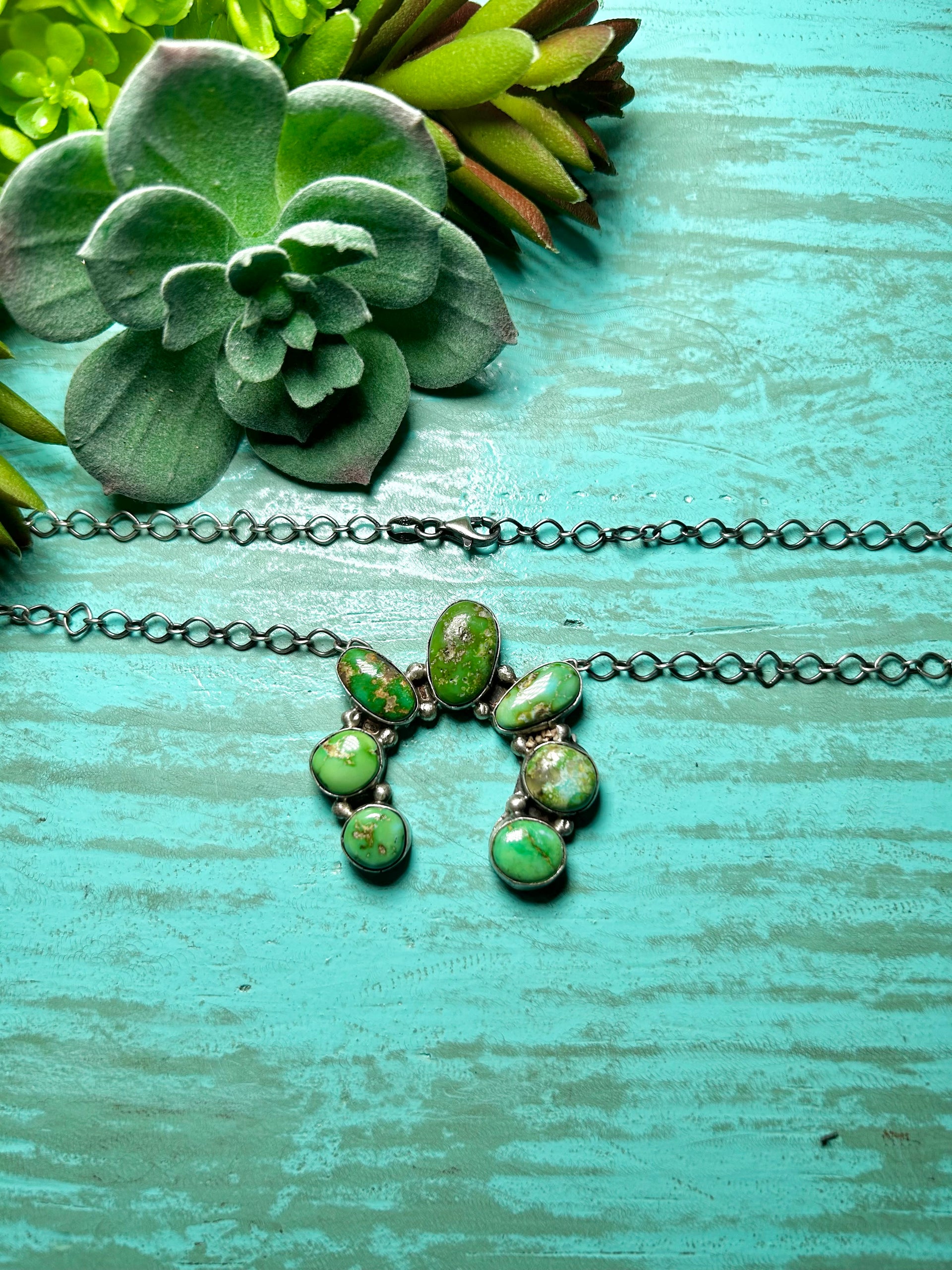 George Rios Sonoran Mountain Turquoise & Sterling Silver Necklace