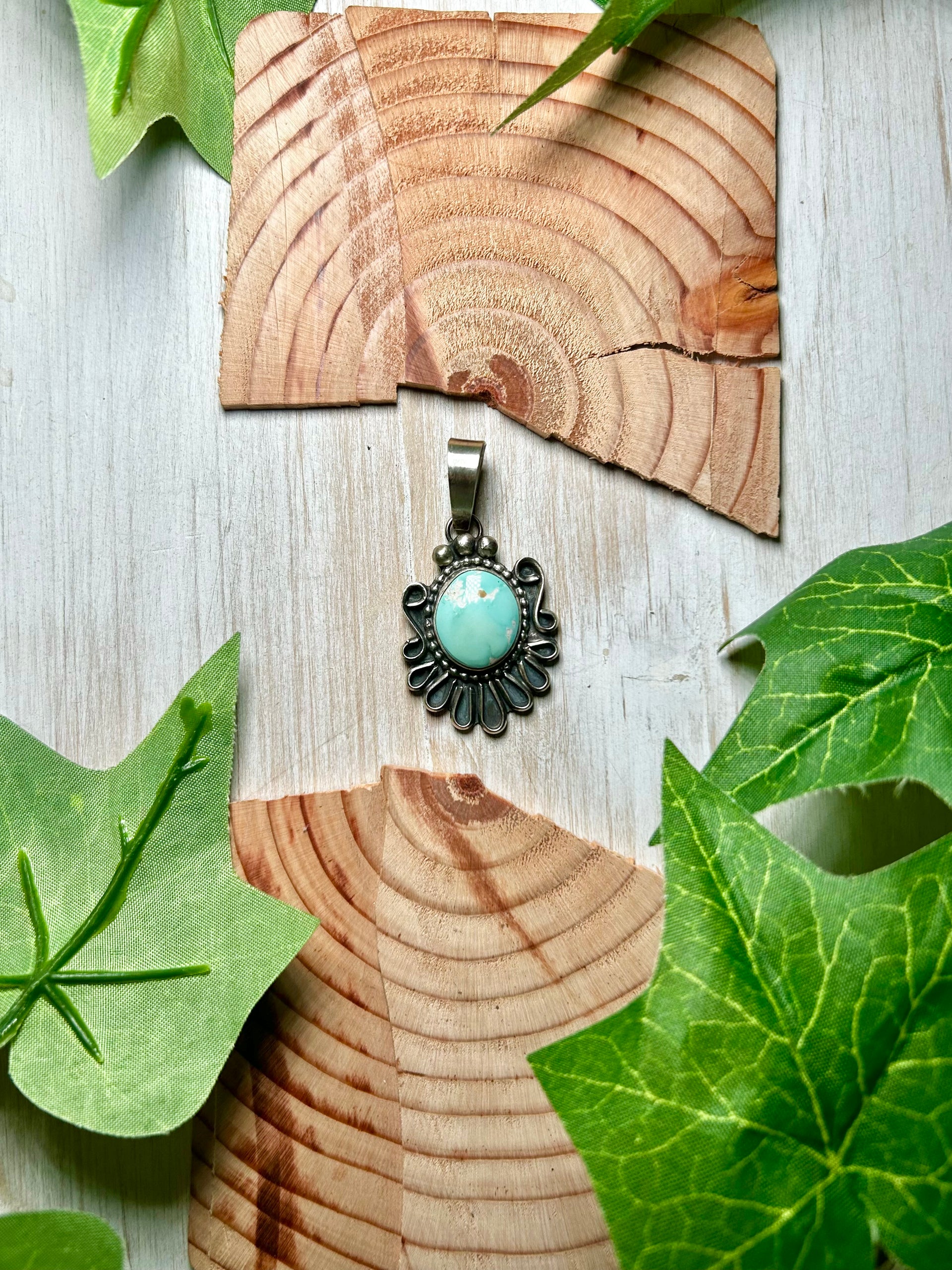 Kobe Martinez Royston Turquoise & Sterling Silver Pendant