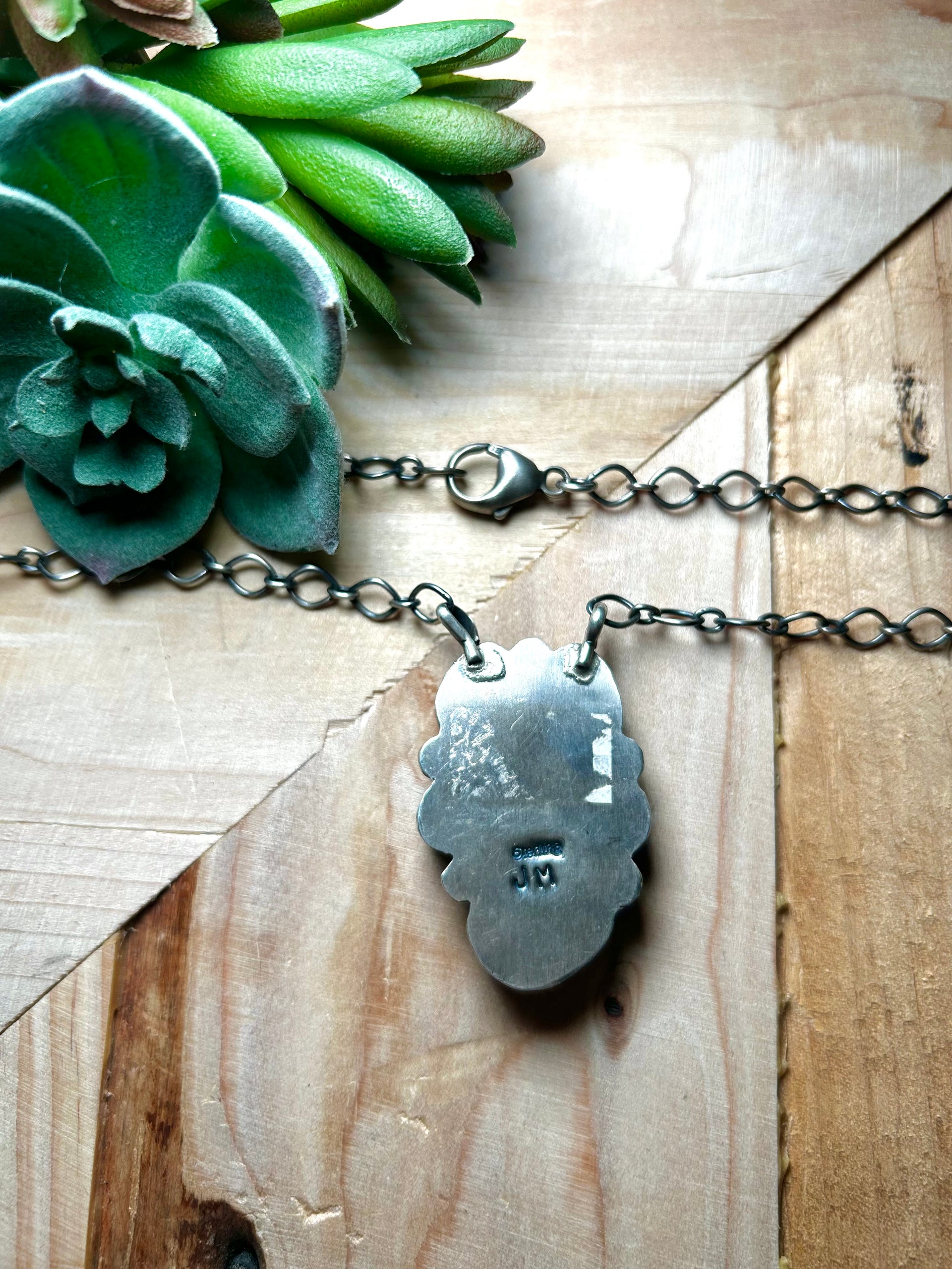 Navajo Made Mixed Turquoise & Sterling Silver Necklace