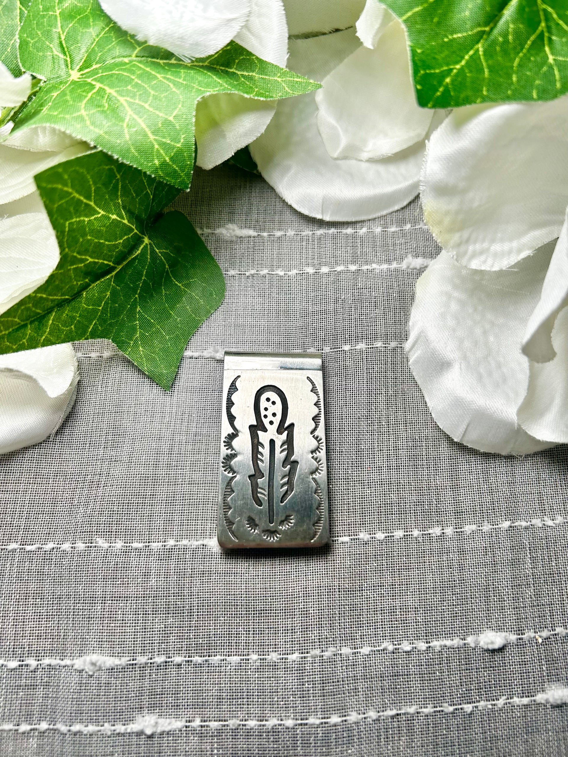 Navajo Made Sterling Silver Money Clip