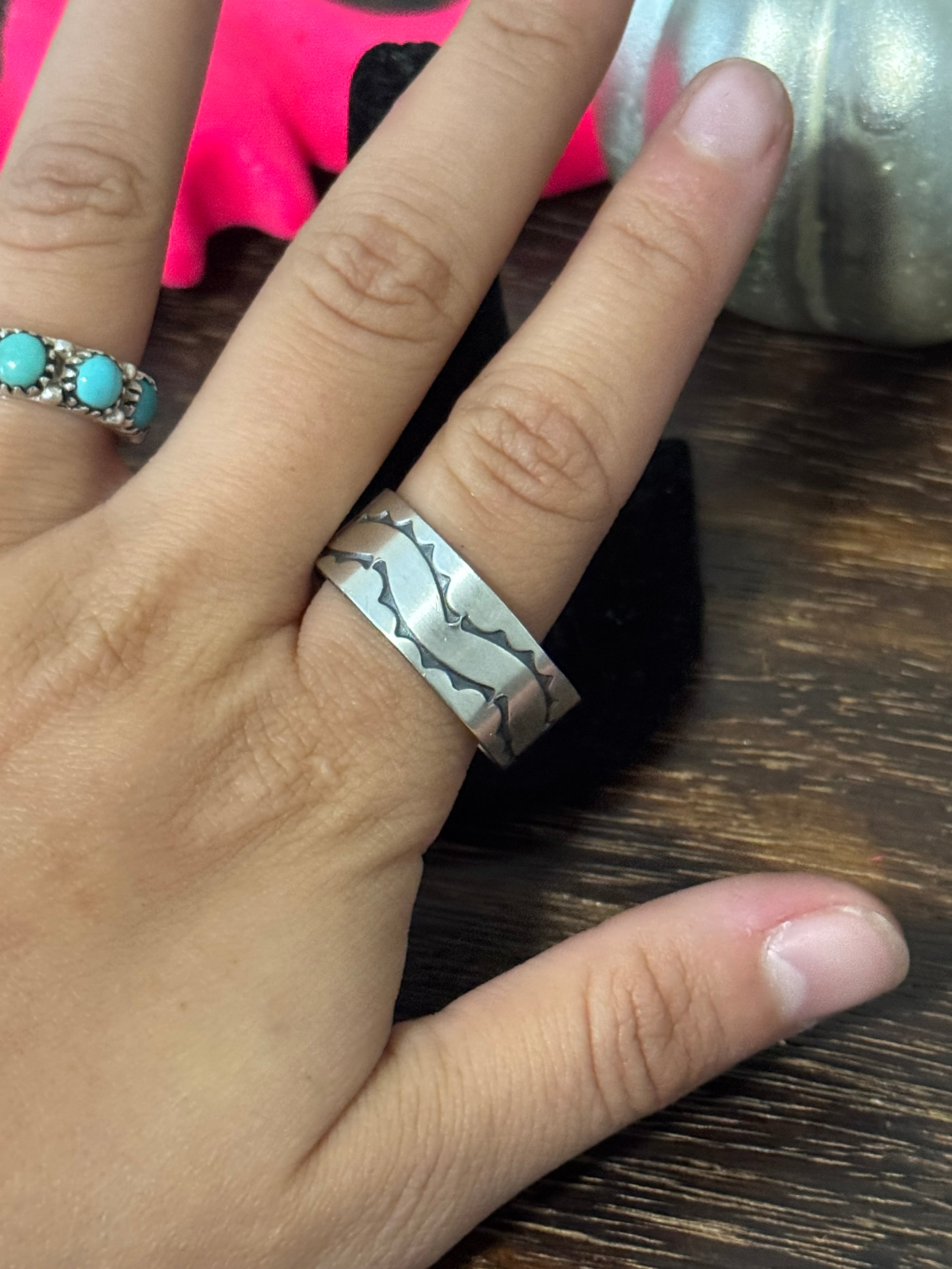 Navajo Made Sterling Silver Ring