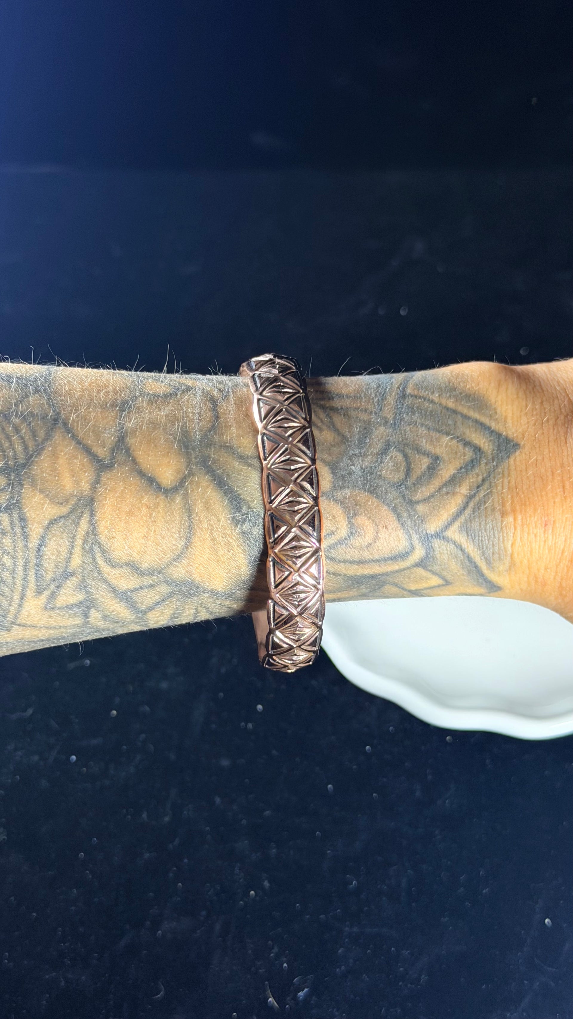 Navajo Made Copper Cuff Bracelet