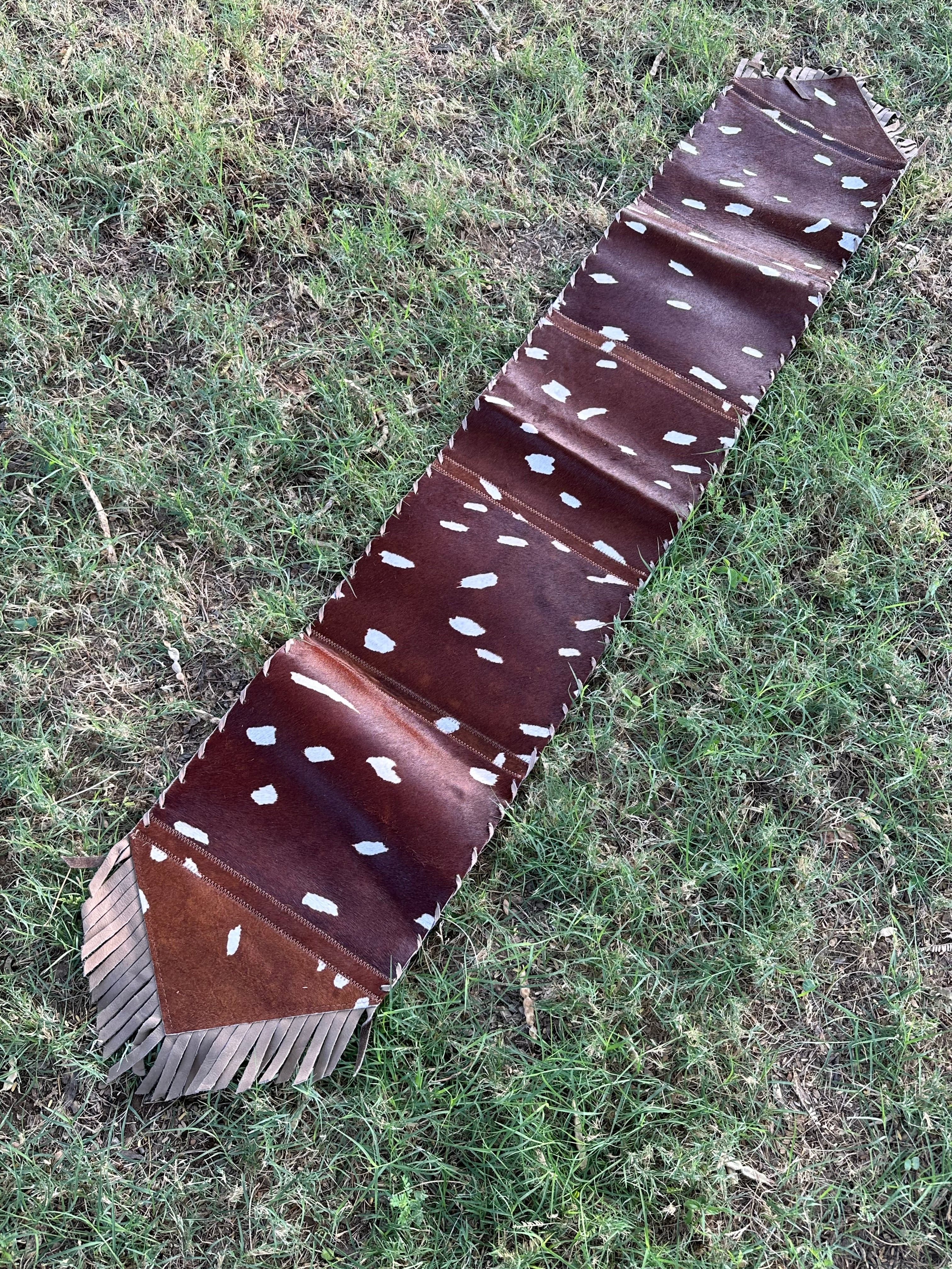 Genuine Leather Cowhide Table Runner