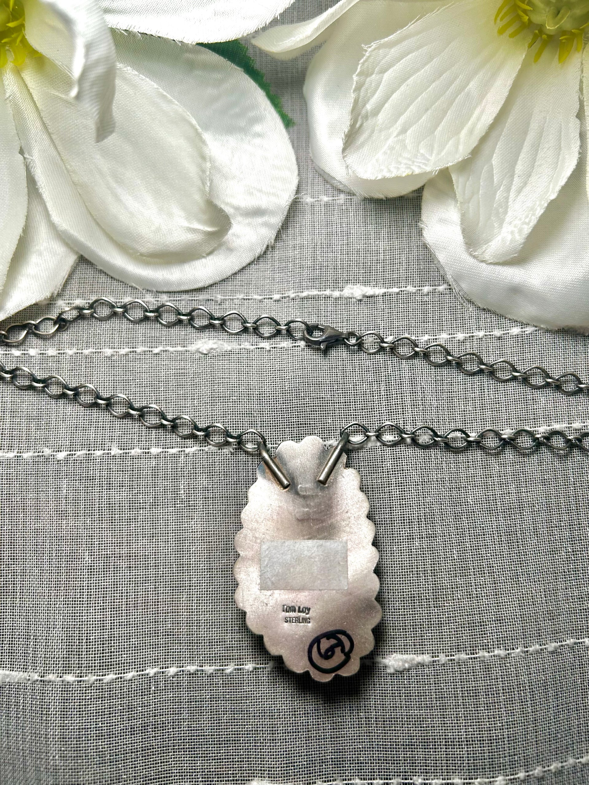 Tom Loy Royston Turquoise & Sterling Silver Necklace