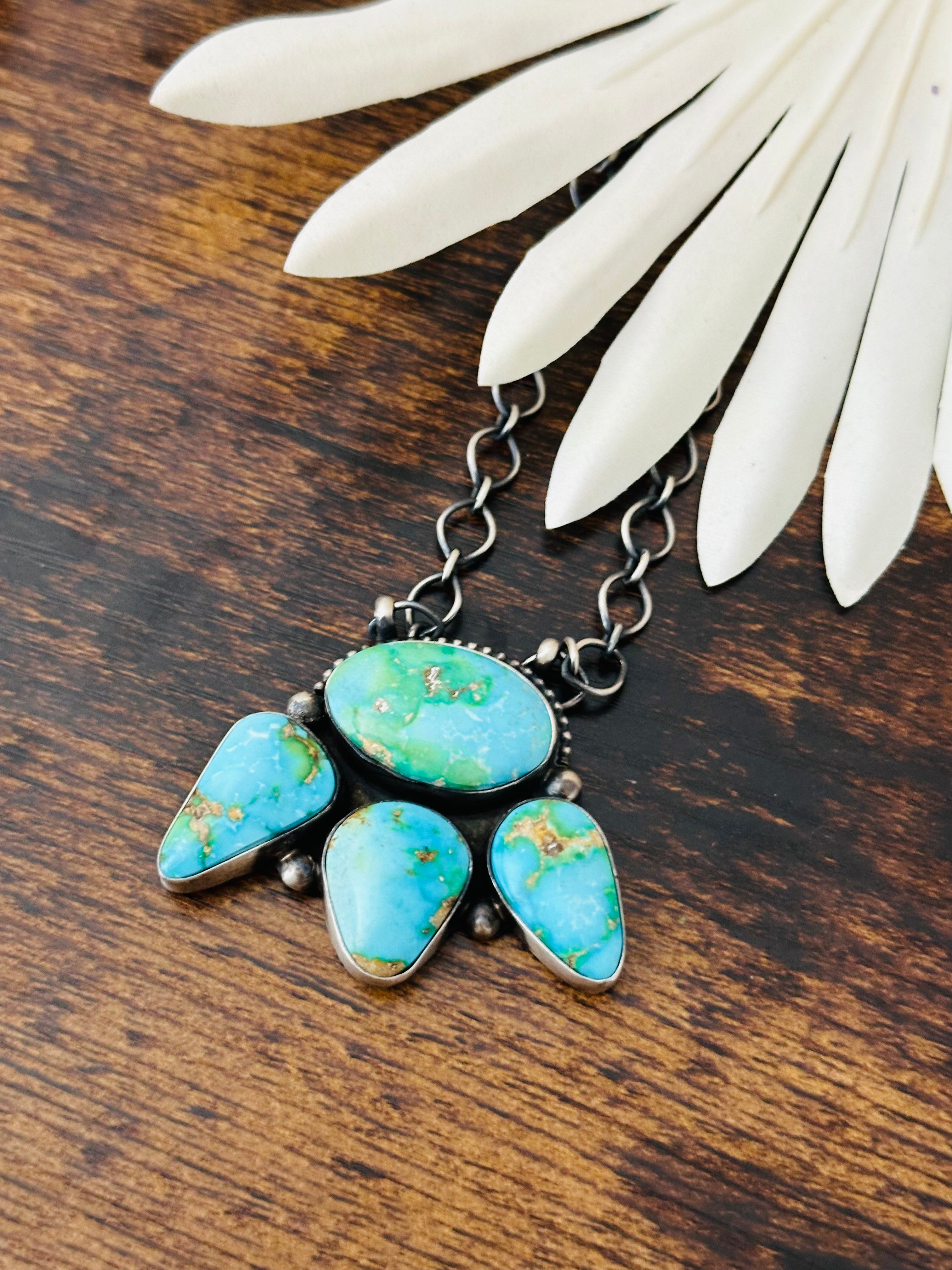 Paul Livingston Sonoran Mountain Turquoise & Sterling Silver Necklace