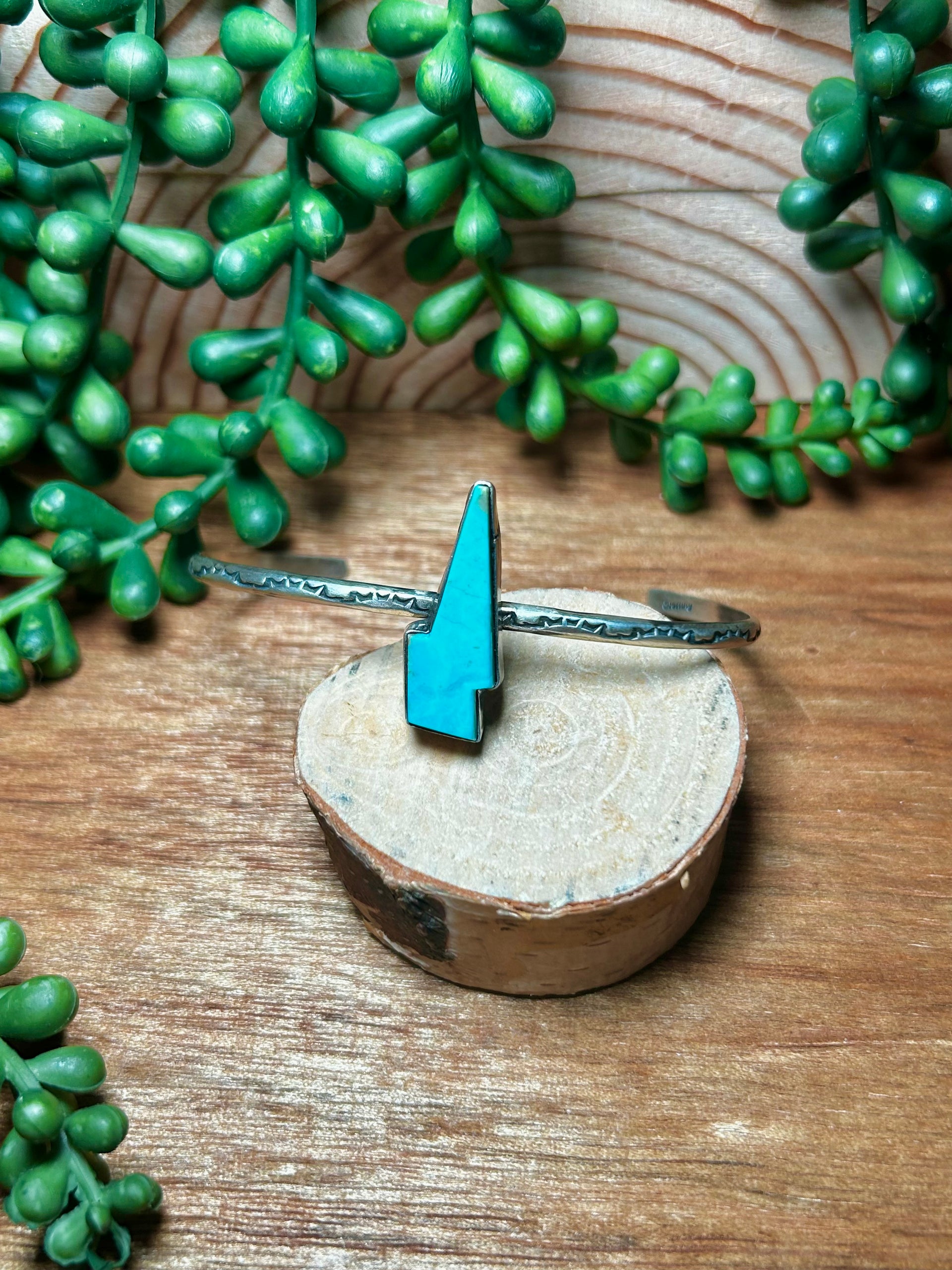 Donovan Skeets Kingman Turquoise& Sterling Silver Cuff Bracelet